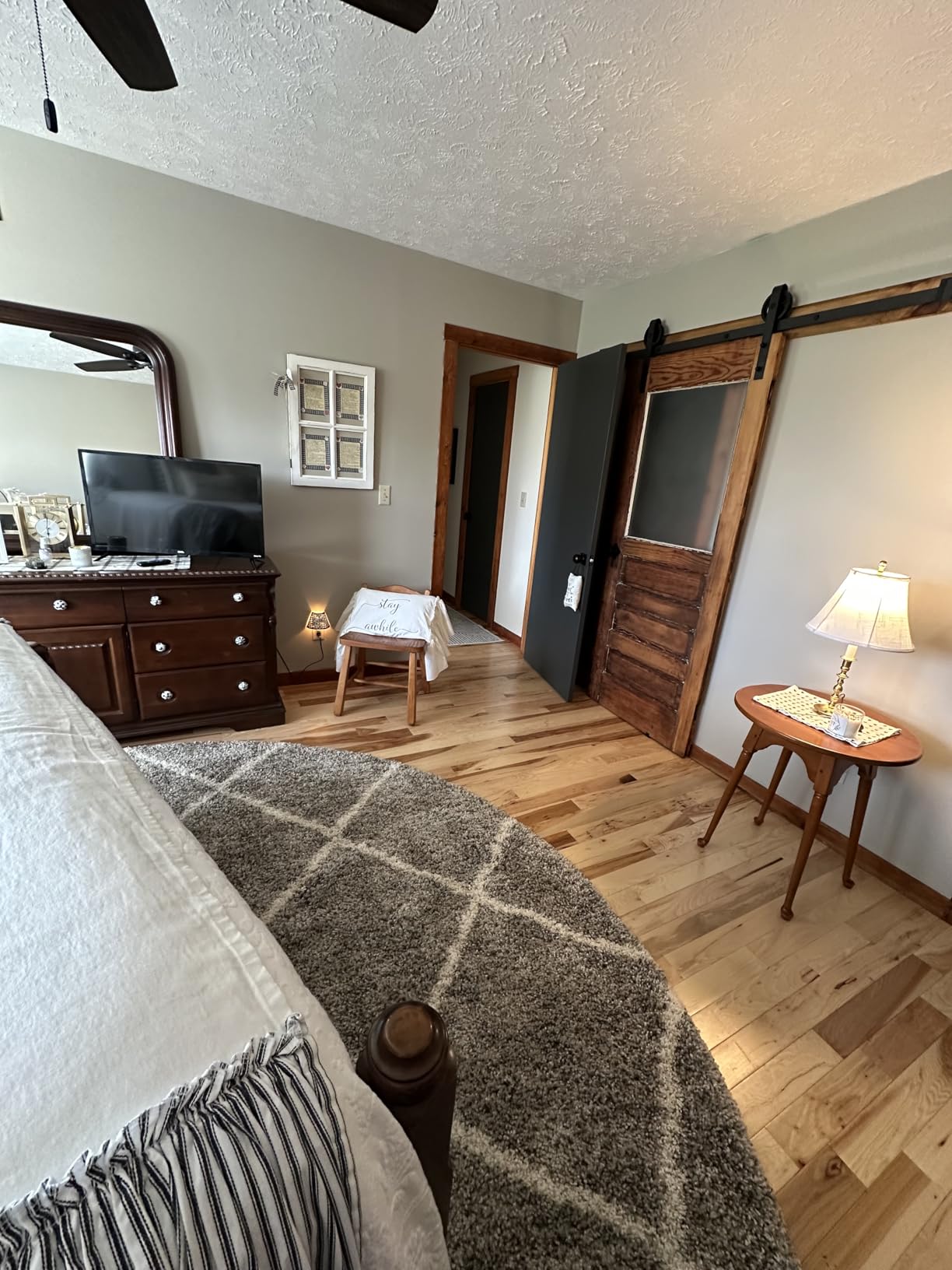 WINSOON 6FT Heavy Duty Sliding Barn Door Hardware Kit, Black 5-16FT, Silent Glide, Easy to Install, Includes Tracks, Big Wheel Hangers, Floor Guide and Other Necessary Hardware customer photo 2