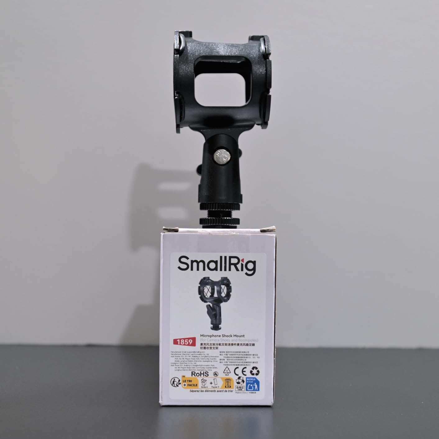 SmallRig Microphone Shock Mount with Cold Shoe Pinch for Camera Shoes and Boompoles 1859 customer photo 2