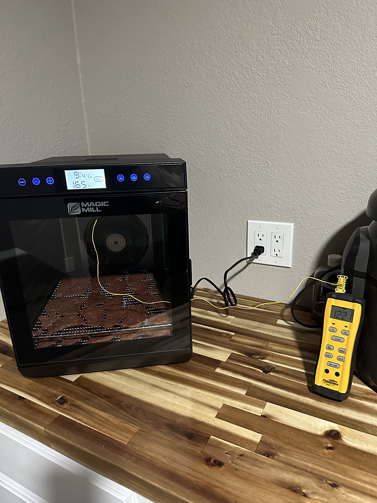 Magic Mill Premium Food Dehydrator Machine (15 Extra-Large Stainless Steel Trays) 800W Dryer for Beef Jerky, Fruits, Vegetables, Dog Treats, 48 Hour Digital Timer - 95-167 Temperature Control customer photo 2