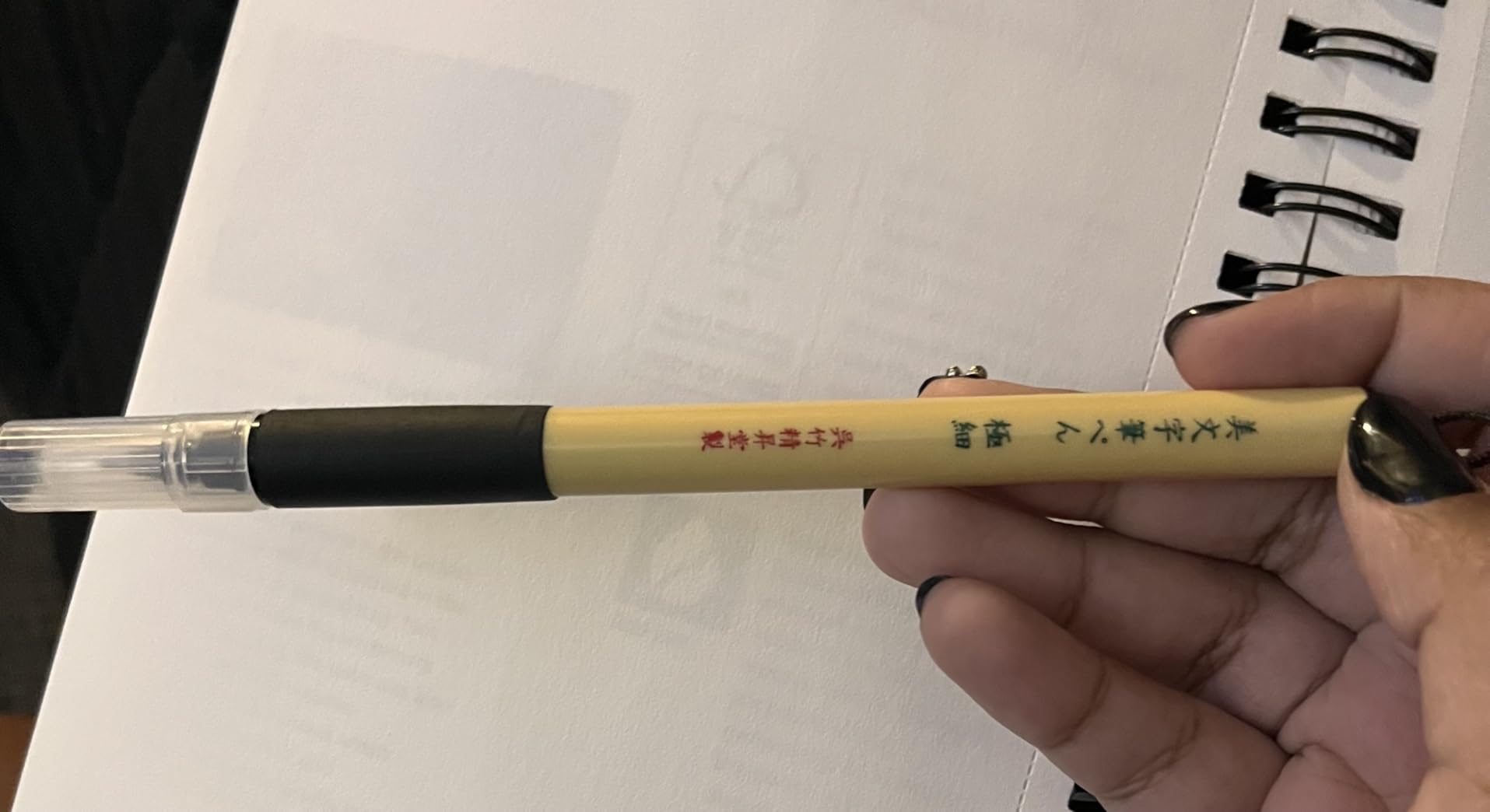 Kuretake Bimoji Brush Pen, 5 pcs set (Extra Fine, Fine, Medium, Large, Medium Brush), great for Calligraphy, Hand lettering and Illustration, for Beginners and Professional, Made in Japan customer photo 1