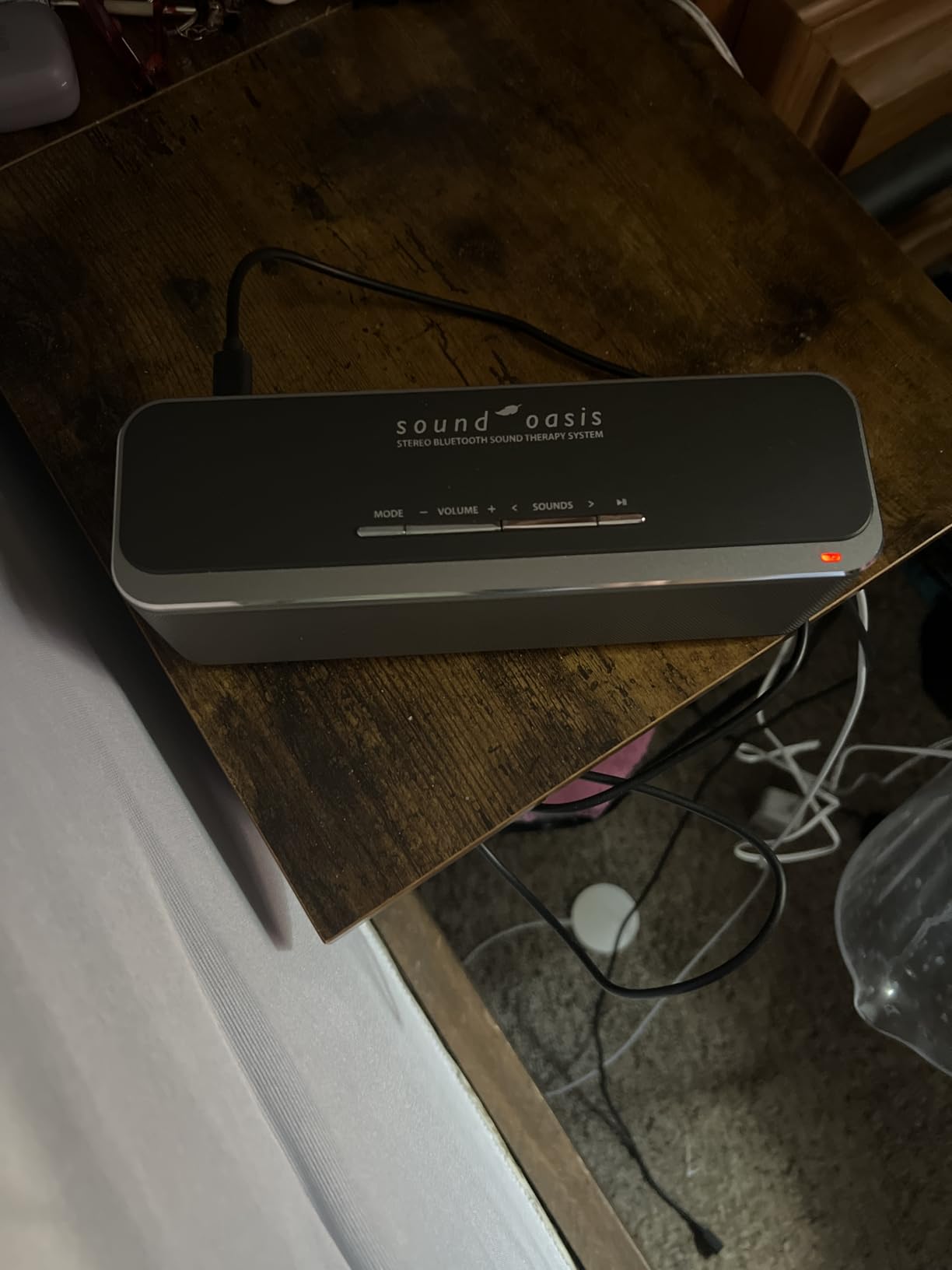 Sound Oasis Stereo Bluetooth Sound Machine for Sleep and Tinnitus Masking, 20 Non-Looping Soothing Sounds Plus Pink Noise, Hi-Fidelity Speakers, Portable Sound Therapy for Home, Baby, Office or Travel customer photo 2