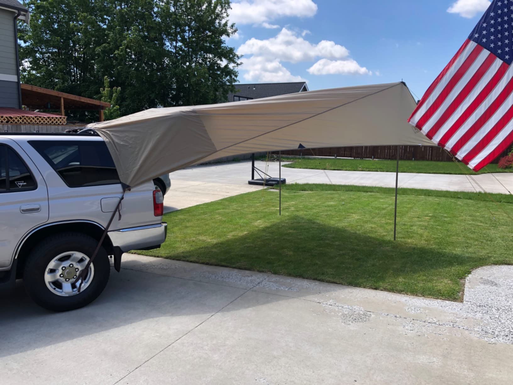 Slumberjack SJK Roadhouse Tarp, Hunting Camping & Overland Shelter Protects from Rain & Sun (Khaki) customer photo 1