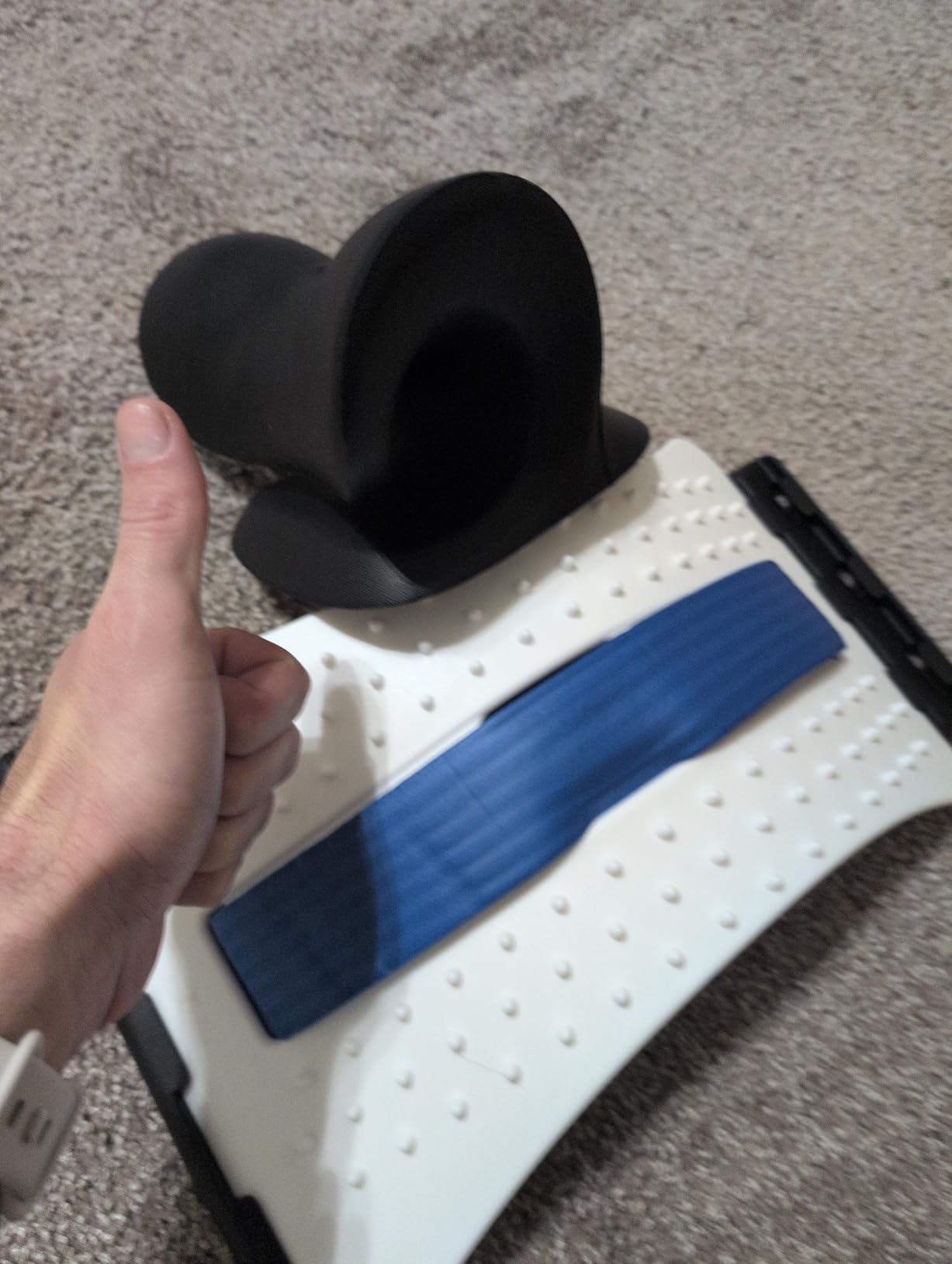 Multi-Level Back Stretching Device - Immediate Relief for Herniated Disc, Sciatica, Scoliosis,Lower and Upper Back Stretcher Support and Pain Relief customer photo 1