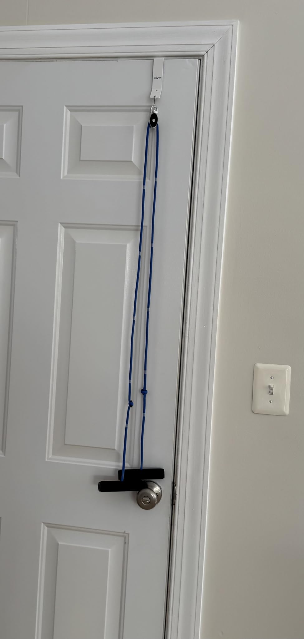 Vive Shoulder Pulley for Physical Therapy - Rotator Cuff Pain Pulley System - Over Door Rehab Exerciser - with Durable Metal Pulley & Comfortable Padded Handles customer photo 1