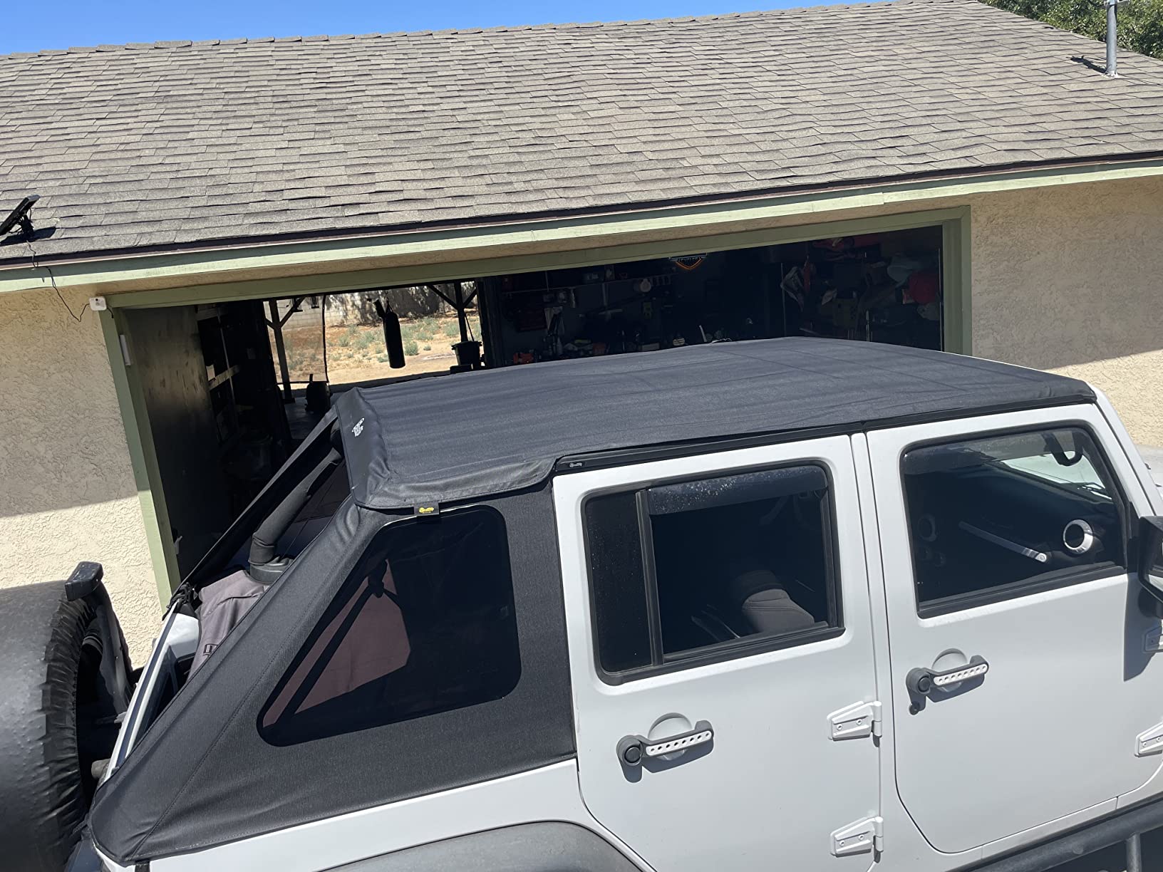 Bestop 56852-35 Black Diamond Trektop for 2007-2018 Jeep Wrangler JK 2-Door customer photo 2