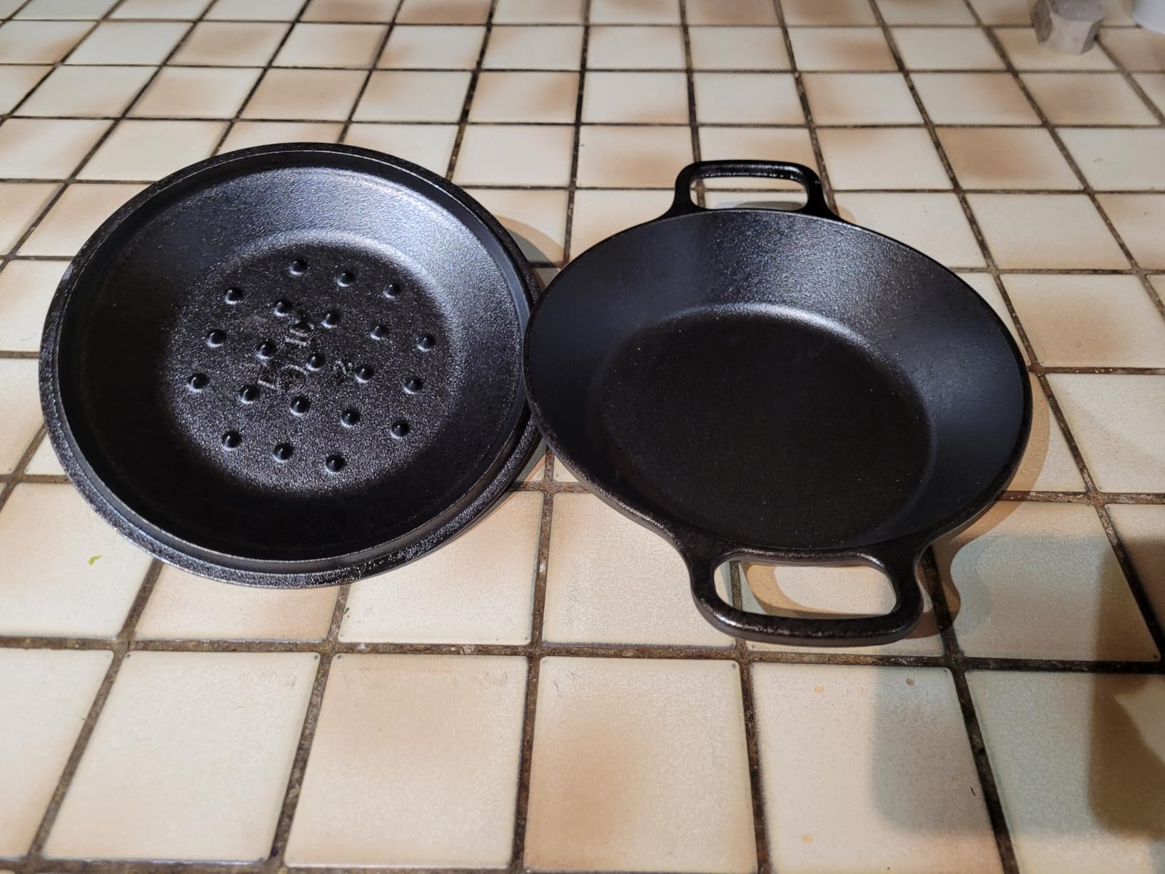 Lodge Seasoned Cast Iron Dual Handle Pan 12 Inch - Cast Iron Frying Pan - Even Heat Distribution - Oven & Stovetop Safe - PFAS-Free, Non-Toxic Cookware customer photo 2