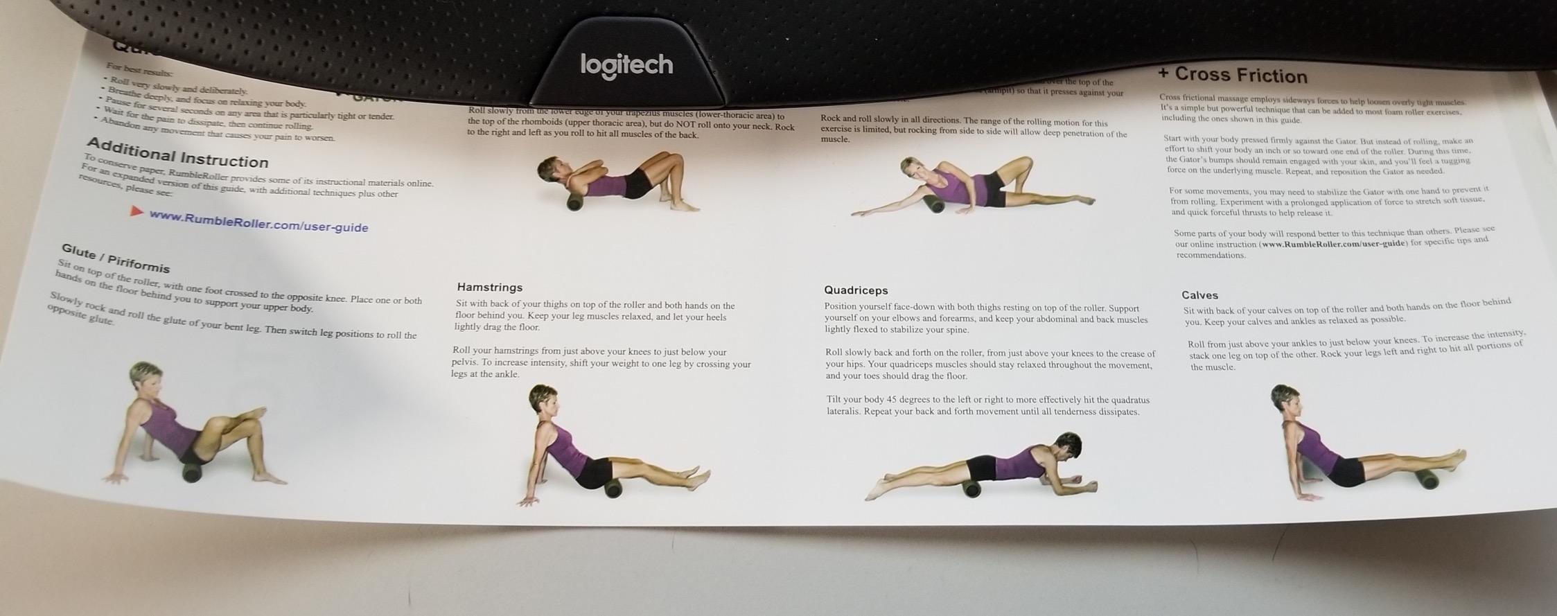 RumbleRoller Original Textured Foam Roller - Deep Tissue, Self Myofacial Release Massage Therapy Roller customer photo 2