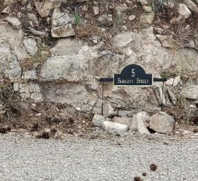 Whitehall Personalized Cast Metal Address Plaque with Arch Top - USA Made Custom House Number Sign customer photo 1