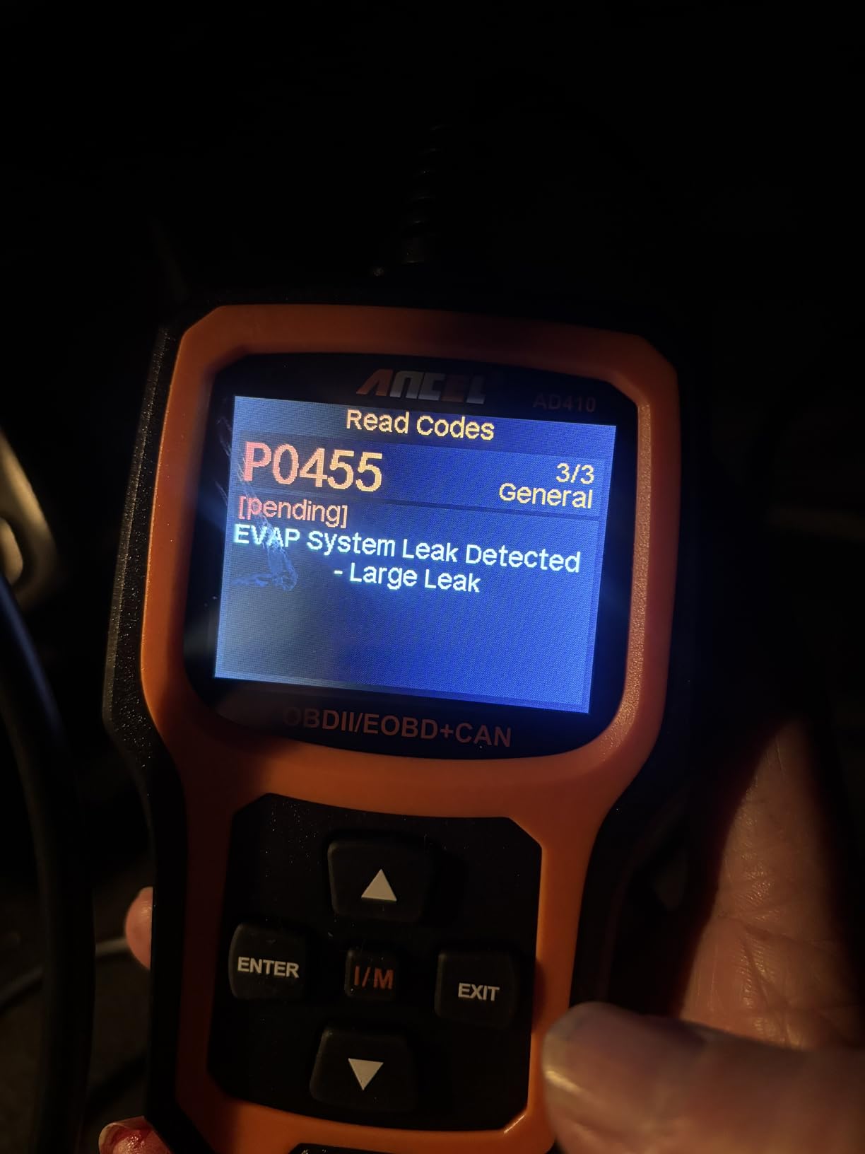 ANCEL AD410 Enhanced OBD2 Scanner, Vehicle Code Reader for Check Engine Light, Automotive OBD II Scanner Fault Diagnosis, OBDII Scan Tool for All OBDII Cars 1996+, Black/Yellow customer photo 2