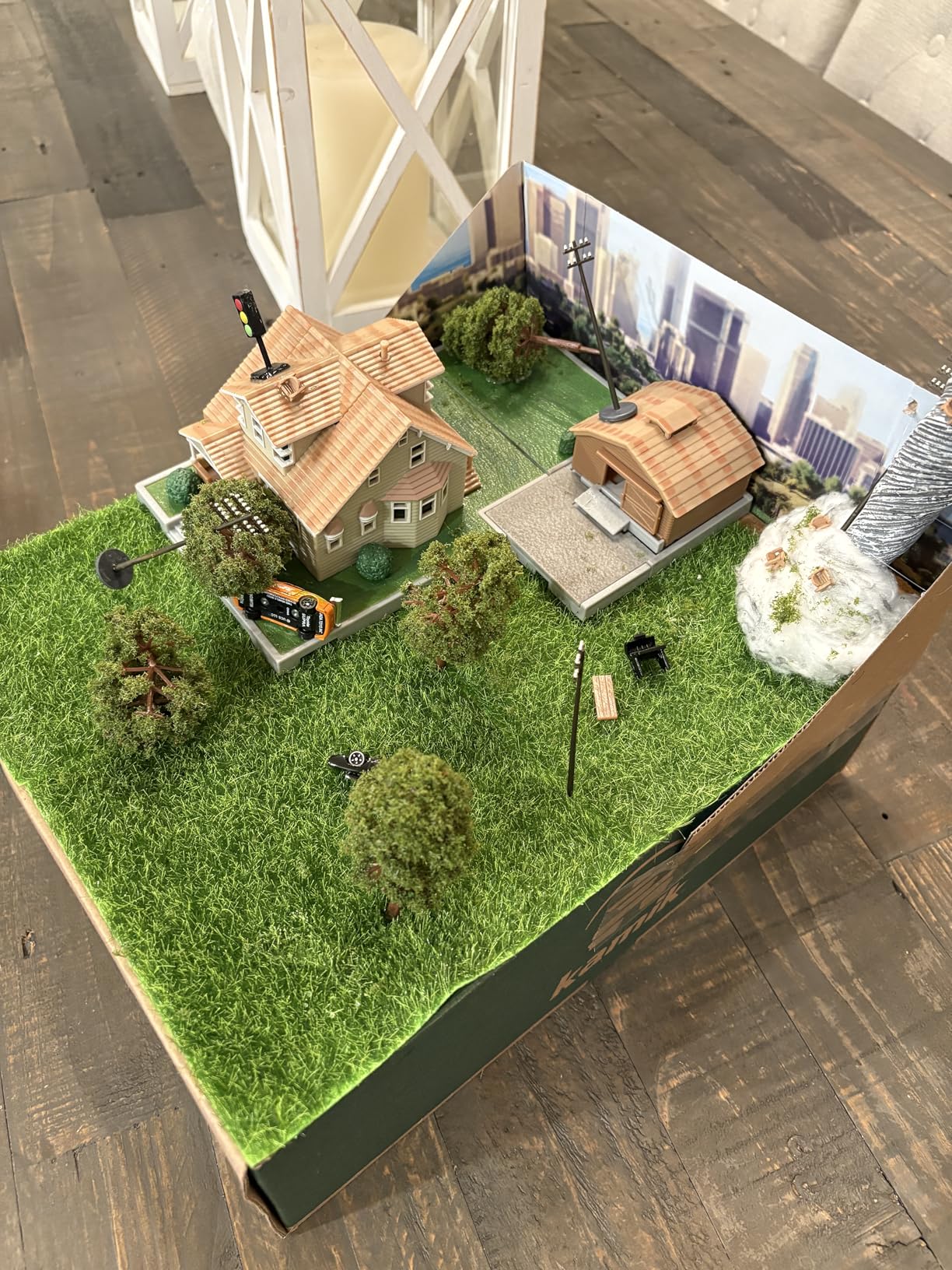 Shindel 4 Packs Fake Grass Decor for Crafts, 6