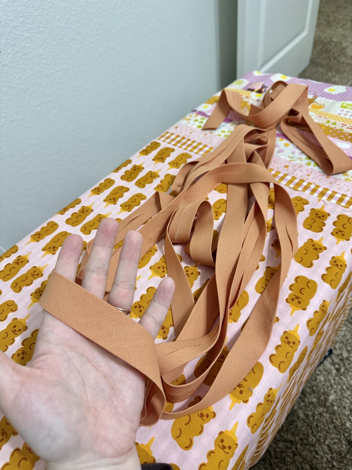 YICBOR Set of 4 Sizes Bias Tape Maker 6mm 12mm 18mm 25mm Fabric Sewing Quilting Bias Binding Maker customer photo 2