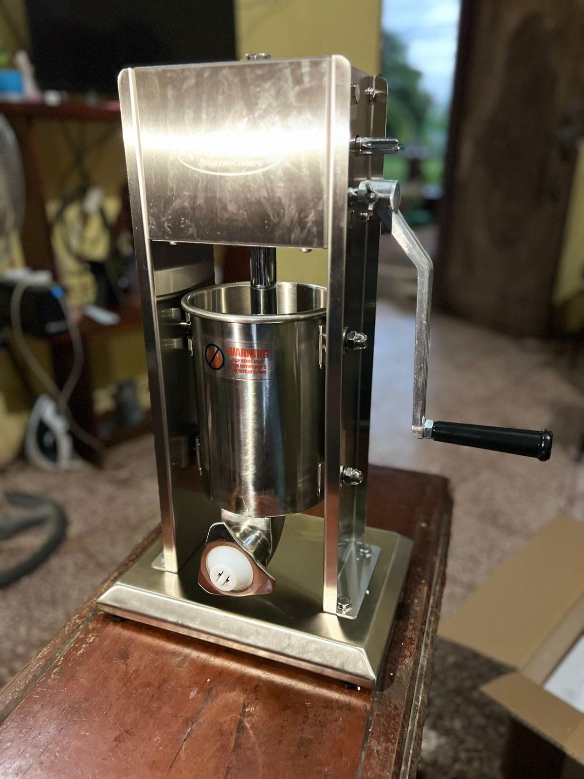 Hakka 2 in 1 Sausage Stuffer, Vertical Sausage Maker and Spanish Churro Maker Machines with 2 Speed, 7LB/3L customer photo 2