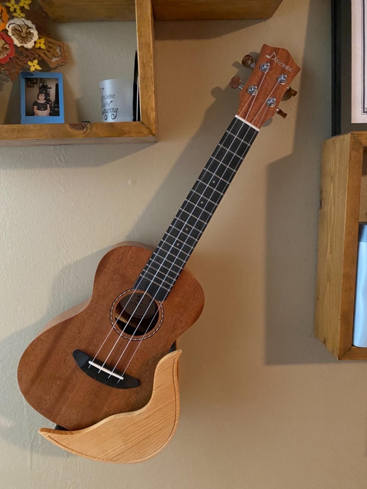 Donner Tenor Ukulele Mahogany Professional 26 inch Ukelele Starter Bundle Kit with Free Online Lesson Gig Bag Strap Nylon String Tuner Picks Cloth DUT-1 Ukalalee Set customer photo 1