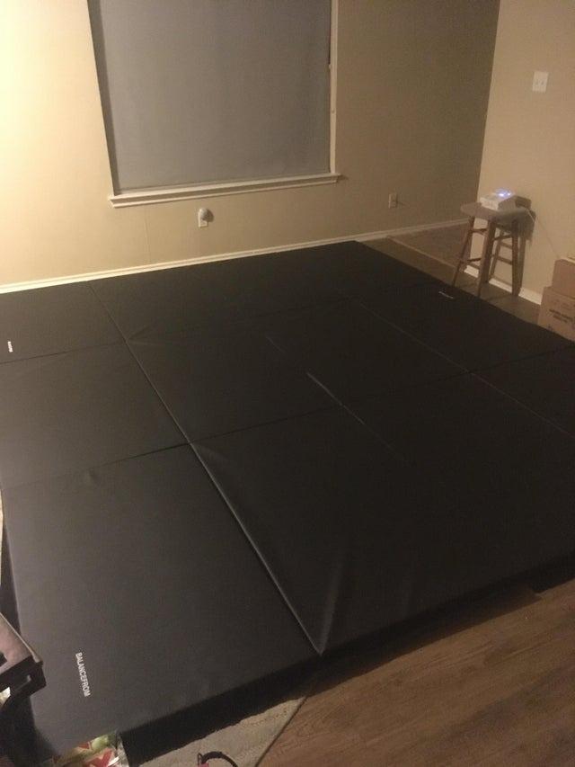 BalanceFrom 10x4 Feet 4-Panel Folding Gymnastics Mat - 2-Inch Thick Pad with Vinyl Surface and Carrying Handles for Tumbling, Yoga, Pilates, Home Workouts, and Martial Arts customer photo 1