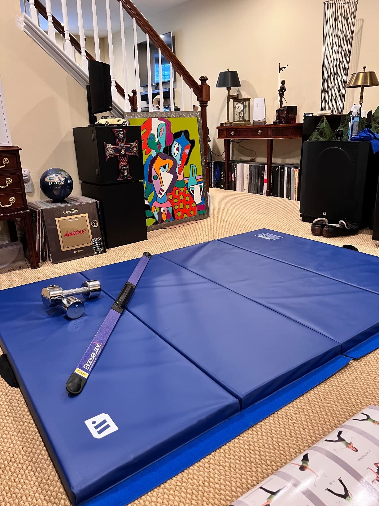 We Sell Mats - 4 ft x 6 ft x 2 - Personal Fitness & Exercise Mat for Home Workout - Lightweight and Folds for Carrying - All Purpose Gym Mat - Thick Mat for Yoga, Pilates, Stretches, Floor Exercises customer photo 2