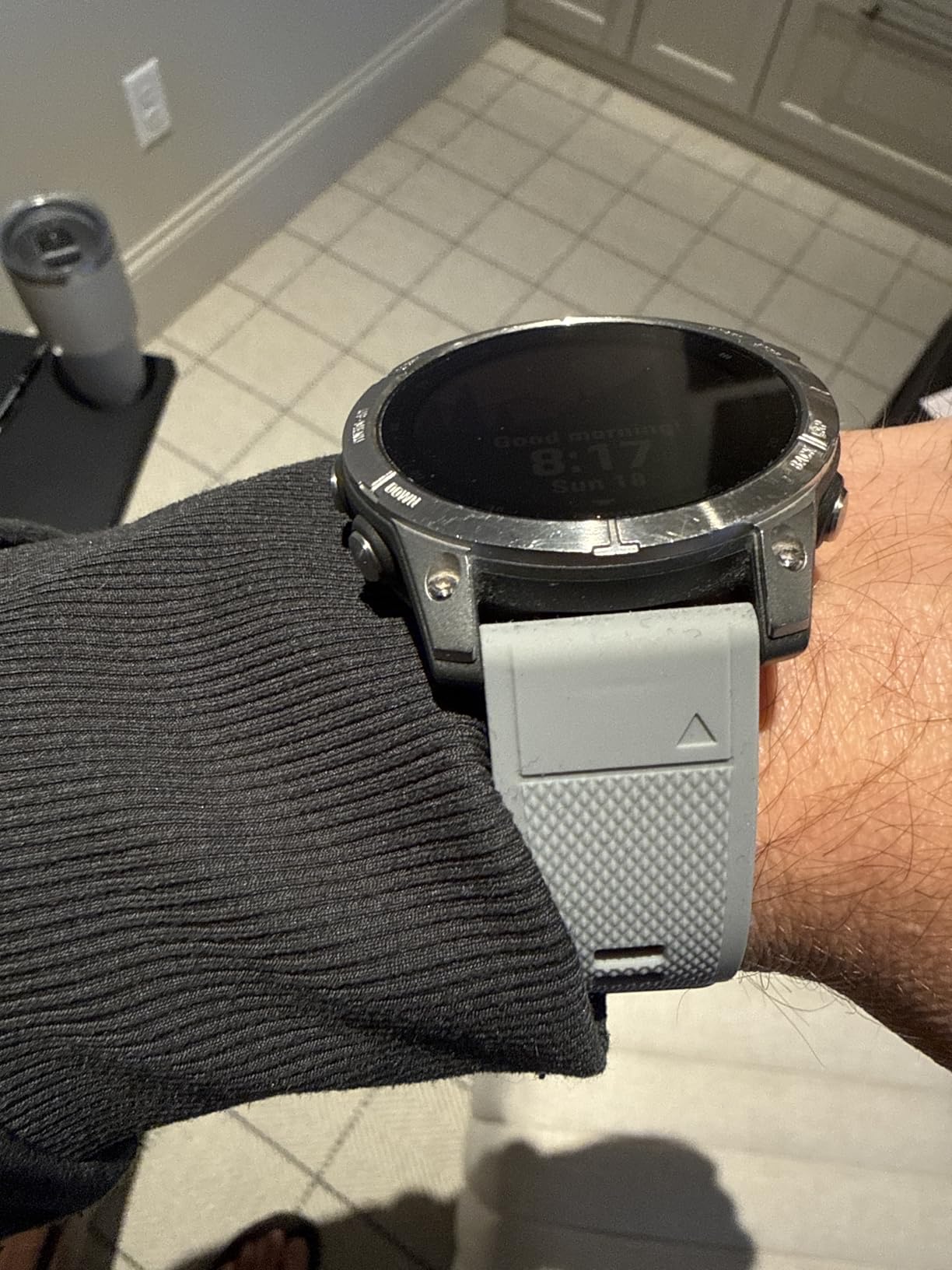 ANCOOL for Fenix 5/Fenix 6/Fenix 7 Band 22mm Silicone Watch Band for Fenix 8 Fenix E 47mm/Fenix 5 Plus/Fenix 6 Pro/Fenix 7 Pro/Forerunner 935(Black) customer photo 2