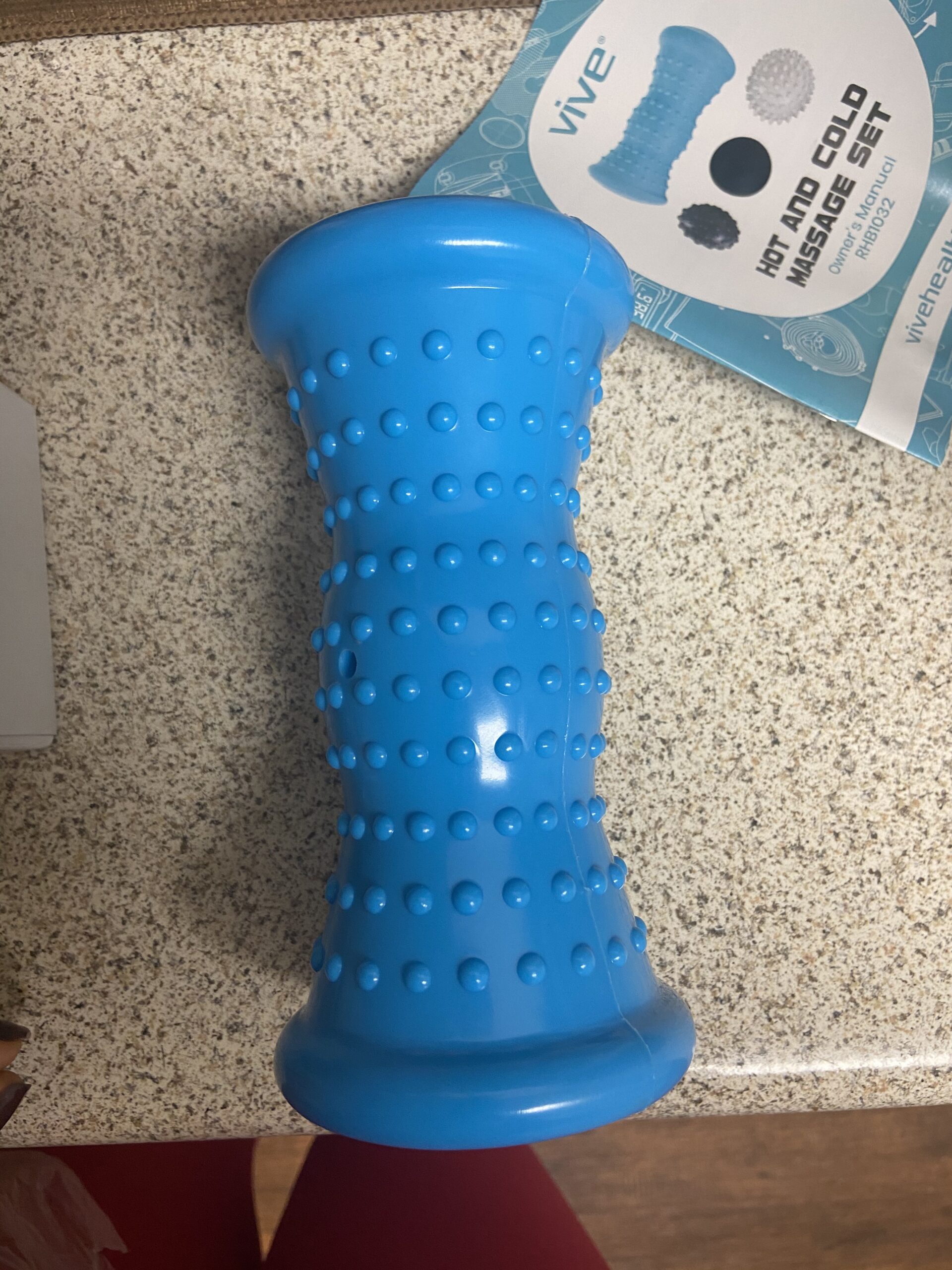 Vive Massage Ball Set (4 Piece) - Plantar Fasciitis Relief Foot Pain Hot Cold Therapy - Heel Spur, Sore Muscle, Trigger Point, Back, Arm, Neck, Shoulder, Leg Circulation Roller customer photo 1