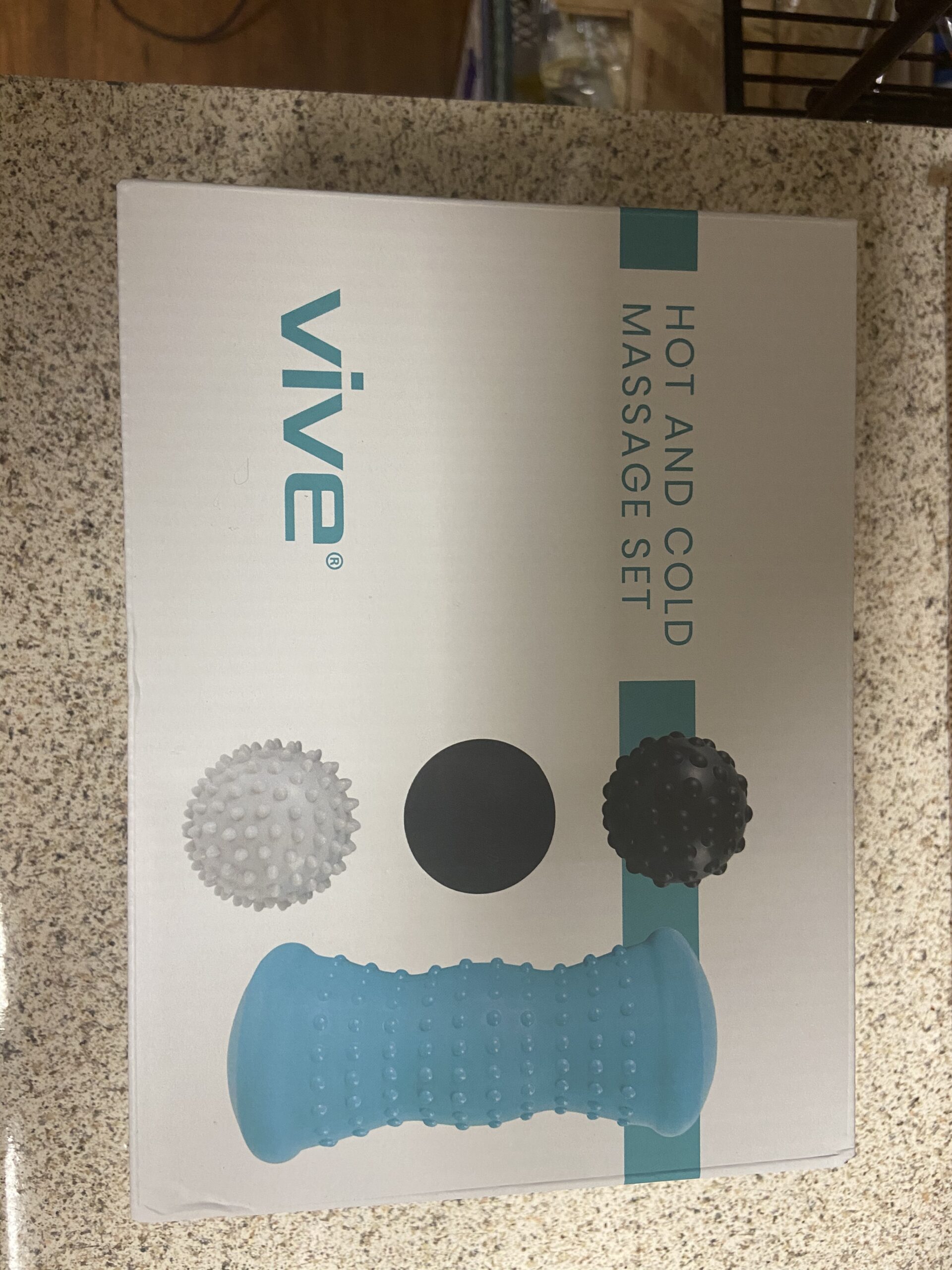Vive Massage Ball Set (4 Piece) - Plantar Fasciitis Relief Foot Pain Hot Cold Therapy - Heel Spur, Sore Muscle, Trigger Point, Back, Arm, Neck, Shoulder, Leg Circulation Roller customer photo 2