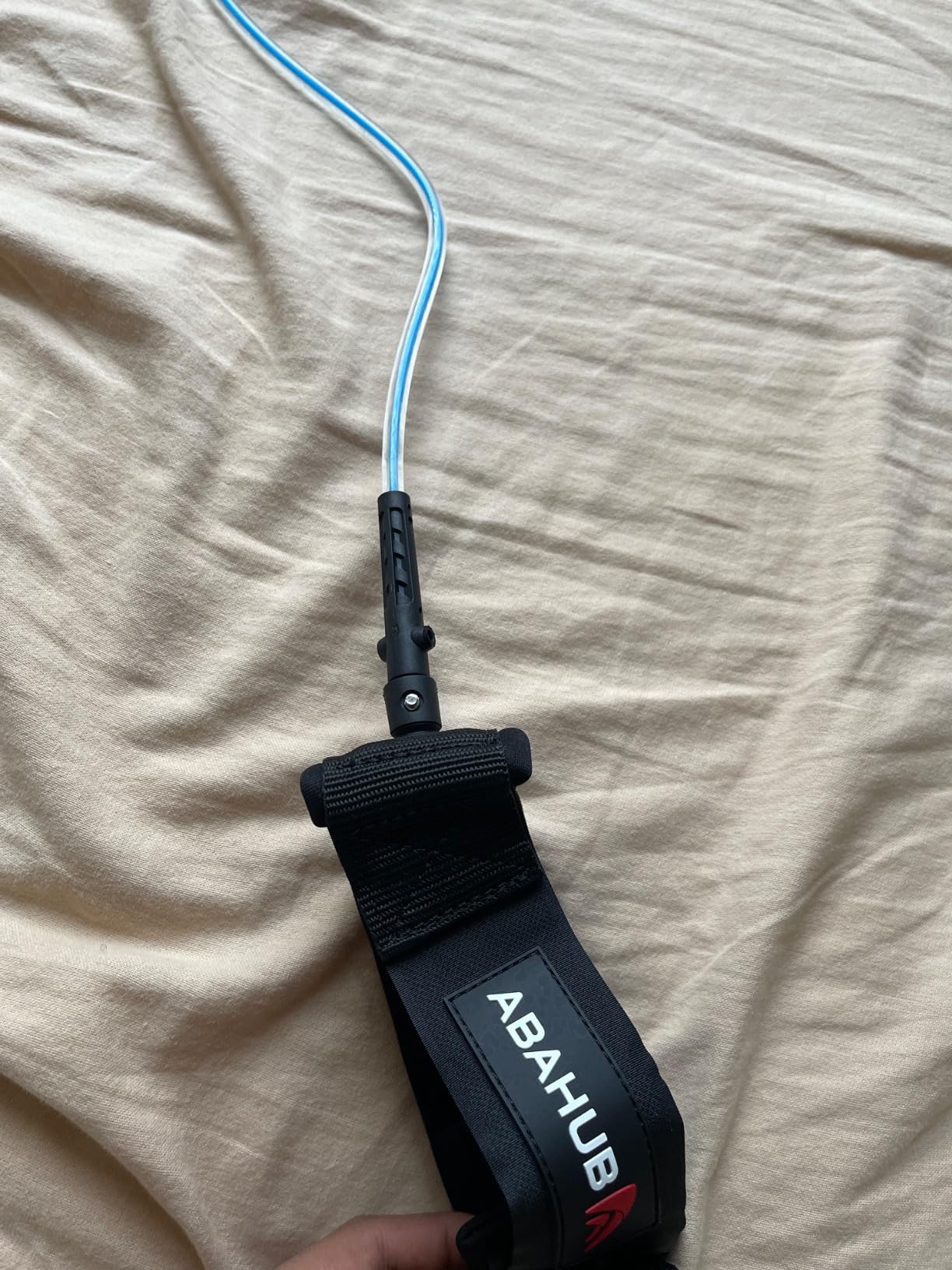 Abahub Premium Surfboard Leash, 6/7/8/9/10 ft, Straight Surf Board Leashes, 6/7mm Legrope Strap for Shortboard, Longboard customer photo 1