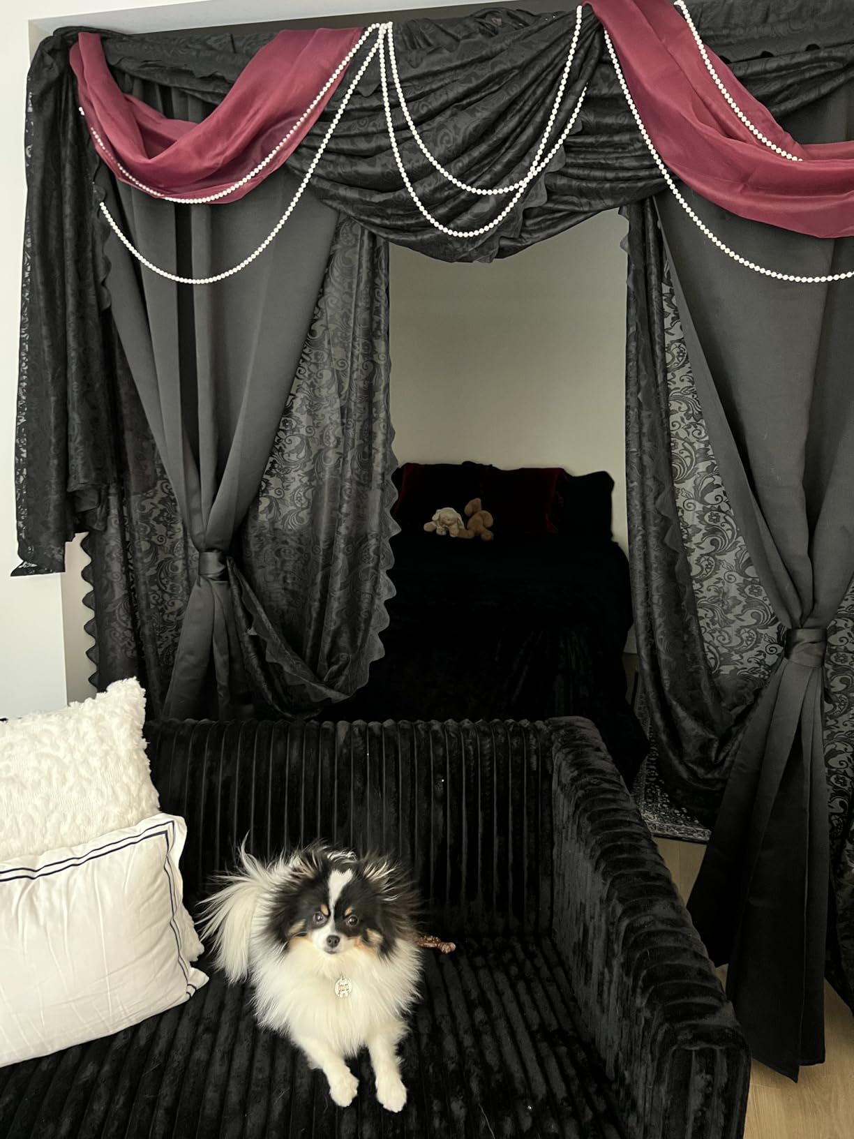 Amazon Basics No Drill Adjustable Sturdy Spring Tension Curtain Rod, 54-90