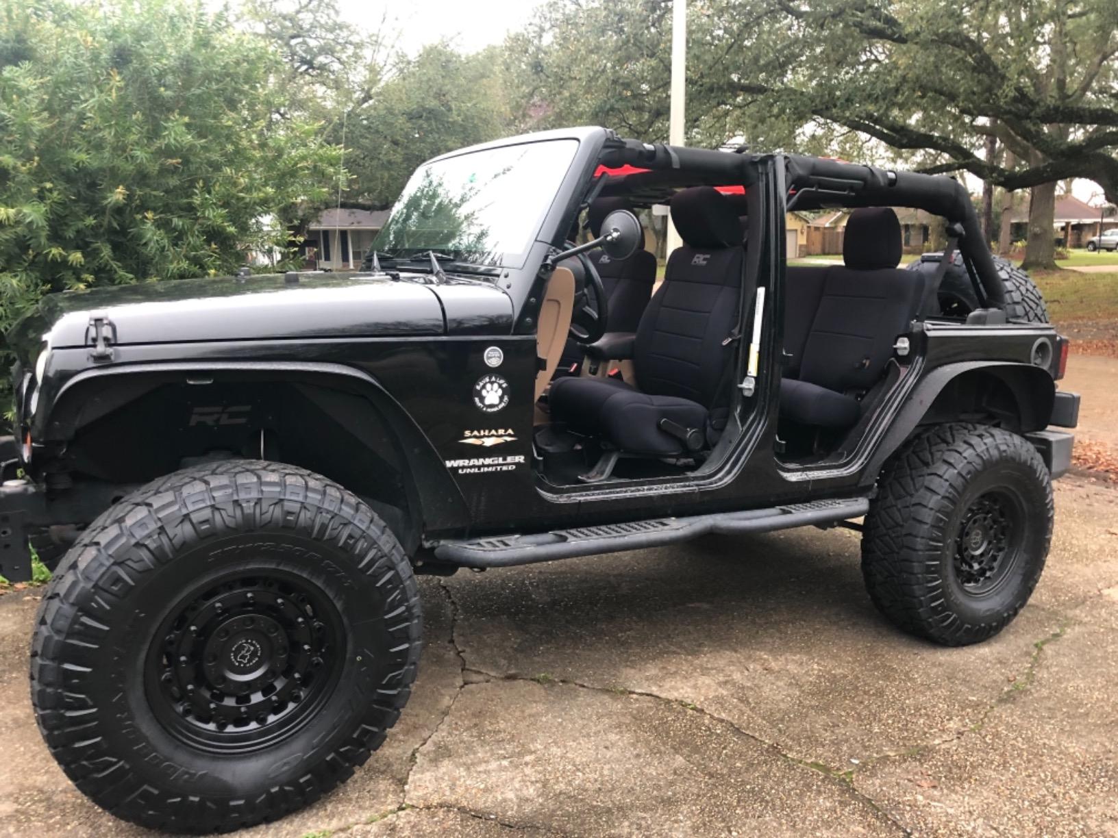 Rough Country Neoprene Seat Covers for Jeep Wrangler Unlimited 4-Door (2011-2012) - Waterproof & UV Resistant, Foam Padded, Front & Rear Seat Cover Set customer photo 2