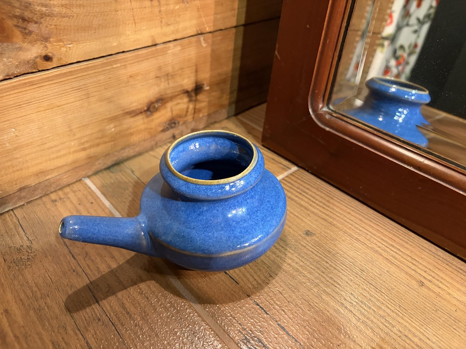 Baraka Handcrafted Ceramic Neti Pot - Nasal Rinse Tool for Home, Clears Nasal Passages, Hydrates Sinuses, Dishwasher Safe, Durable Food Grade Ceramic Glazes, Lightweight, Easy to Use - 10oz (Purple) customer photo 2