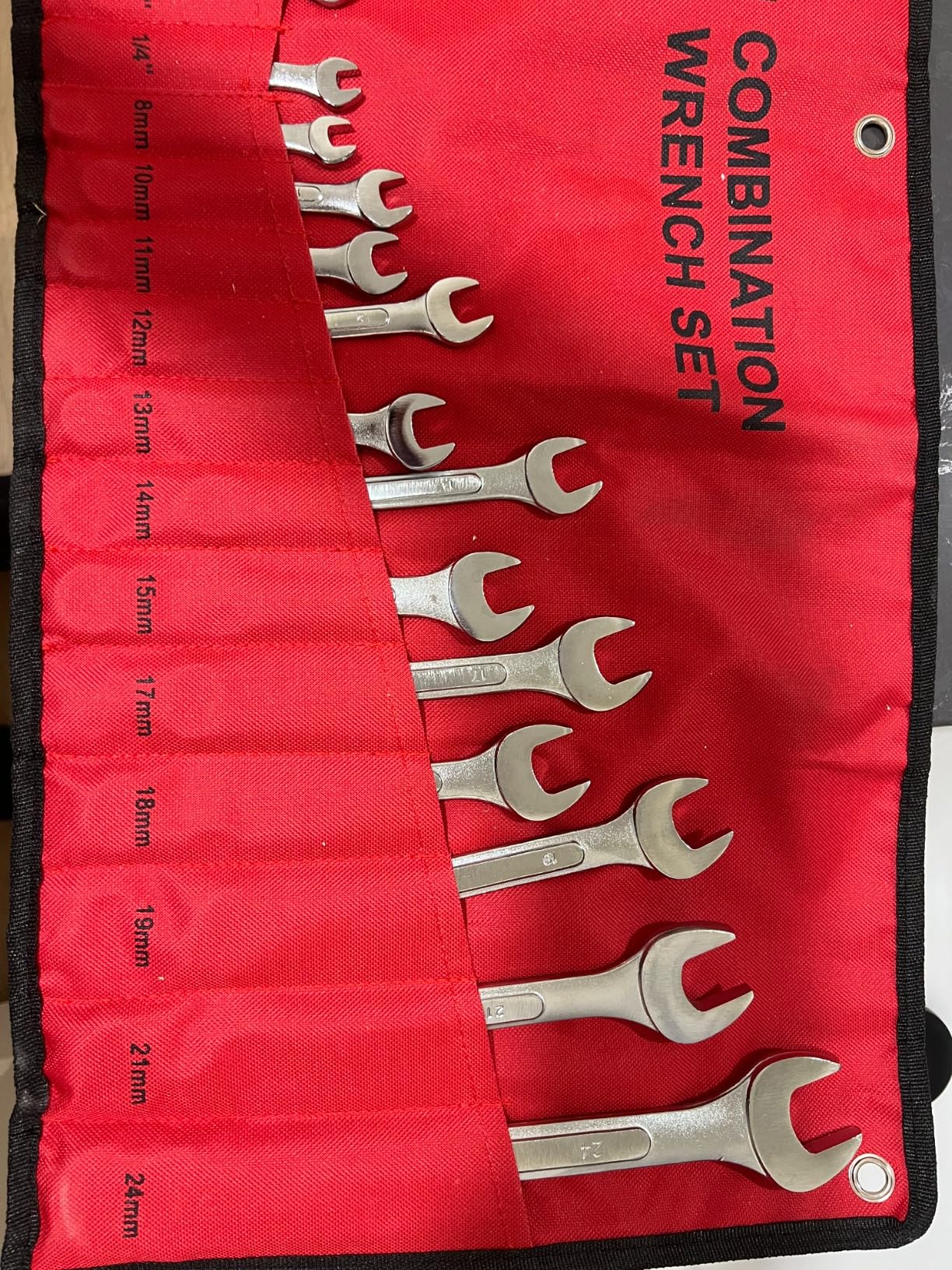 24-Piece All-Purpose Master Combination Wrench Set with Roll-up Pouch | SAE 1/4 to 1 inch, Metric 8mm to 24mm customer photo 1