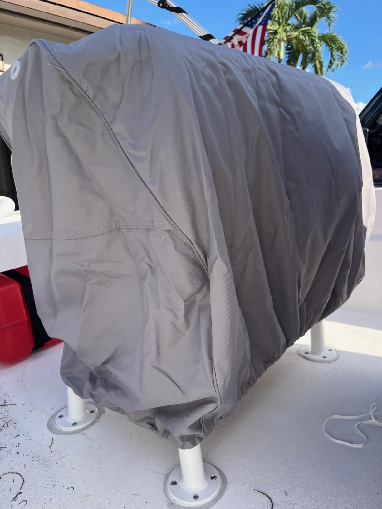Savvycraft Waterproof Boat and Pontoon Lounge Seat Cover, Marine-Grade Heavy-Duty Polyester, 23