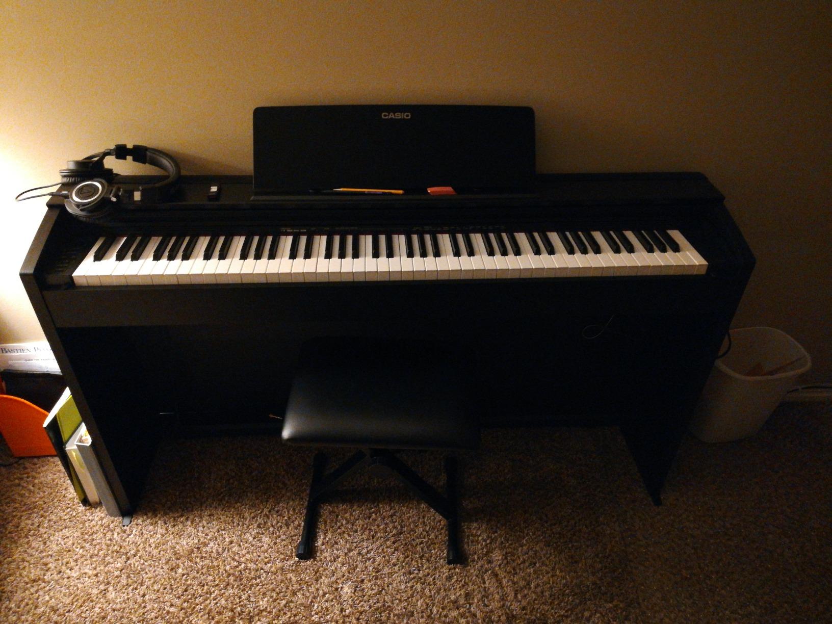 Casio Privia PX-870 - 88-Key Weighted Console Digital Piano | Tri-Sensor II Scaled Hammer Action Keys| Elegant Design | Powerful 40W 4-Speaker Sound, Concert Play, USB-MIDI customer photo 1