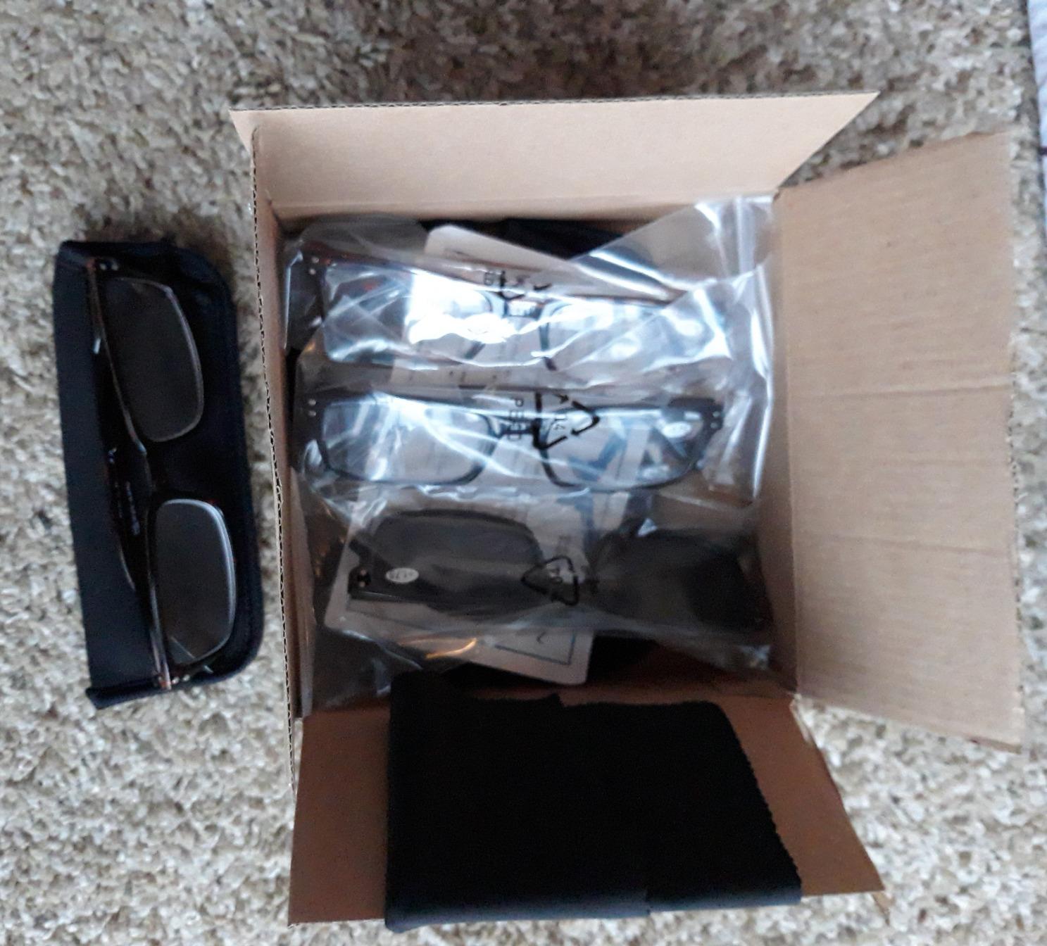 Kerecsen 4 Pack Reading Glasses for Men and Women with Spring Hinges, Lightweight Black Rectangular Readers Eyeglasses (4 Pack Black, 1.75) customer photo 1
