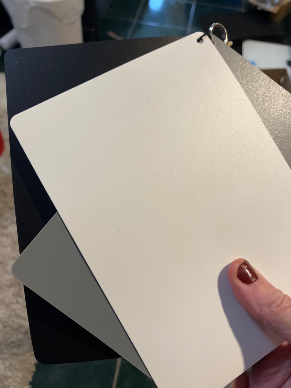 Anwenk Grey Card White Balance Card 18% Exposure Photography Card Custom Calibration Camera Checker Video, DSLR and Film,5.3