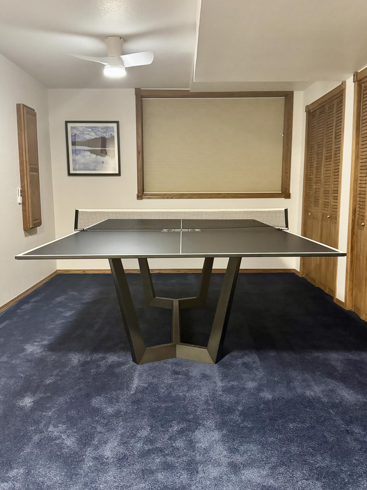 JOOLA Ping Pong Conversion Top with Net Set for Billiard and Pool Tables - Regulation Top Converts Billiards into Ping Pong Table - Includes Foam Padding for Protection - Steel Frame Option customer photo 1