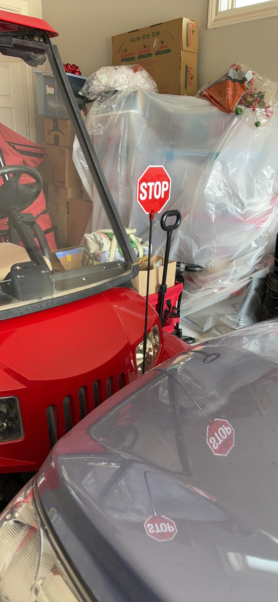 LED Stop Sign Parking Assistant for Garage with Flashing Signal customer photo 2