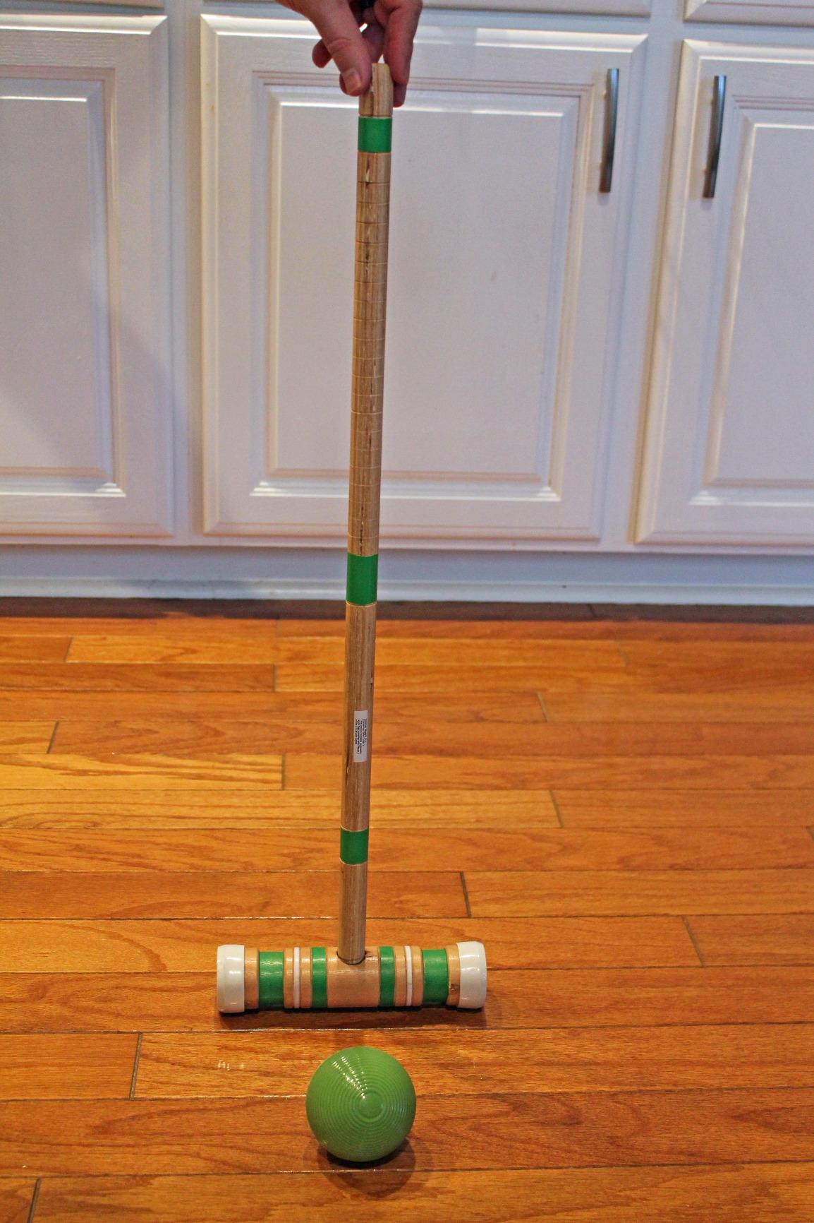 Juegoal Six Player Croquet Set with Wooden Mallets Colored Balls for Lawn, Backyard and Park, 28 Inch customer photo 2