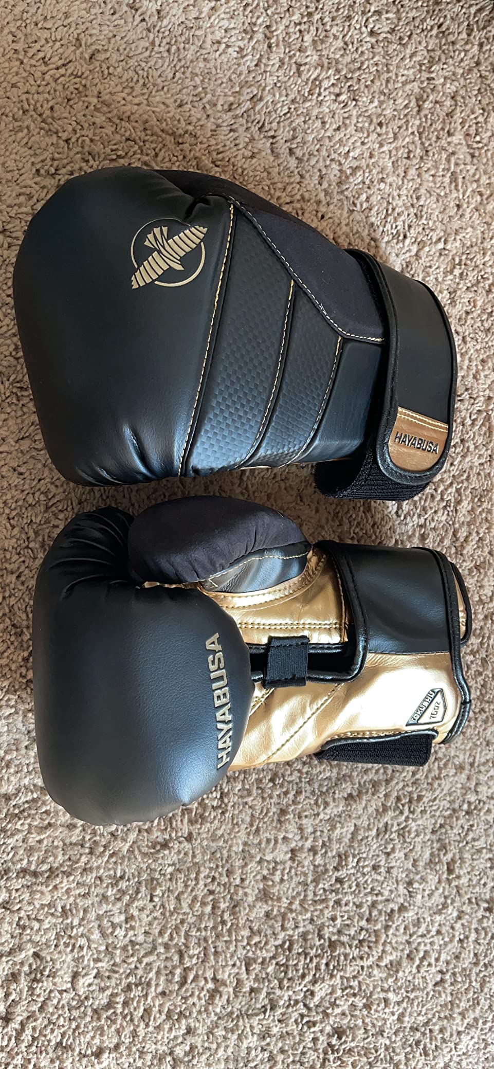 Hayabusa T3 Boxing Gloves for Men and Women Wrist and Knuckle Protection, Dual-X Hook and Loop Closure, Splinted Wrist Support, 5 Layer Foam Knuckle Padding customer photo 2