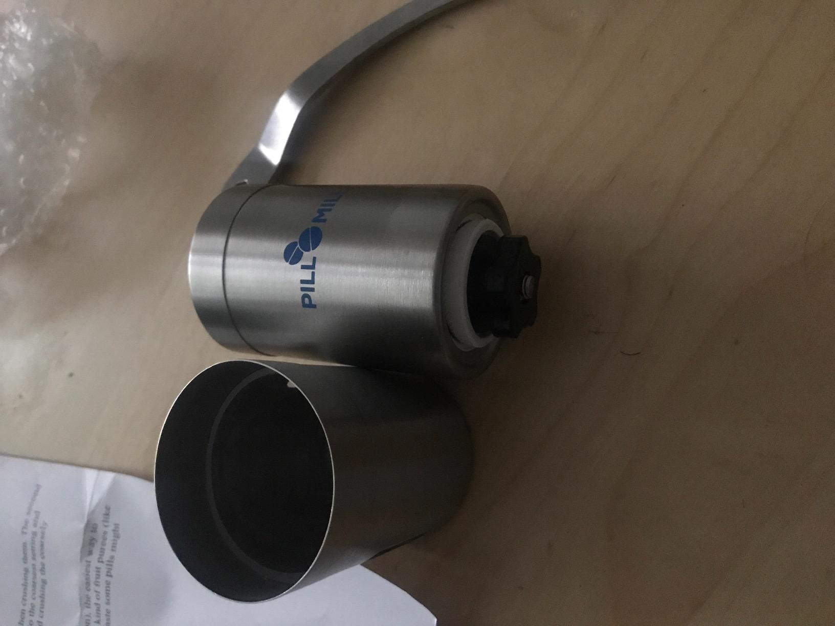 Pill Mill Pill Crusher - Crushes Multiple Tablets to a Fine Powder - Metal Pill Grinder - Tablet Pulverizer Suitable for Travel - Great Feeding Tube use and Pets customer photo 2