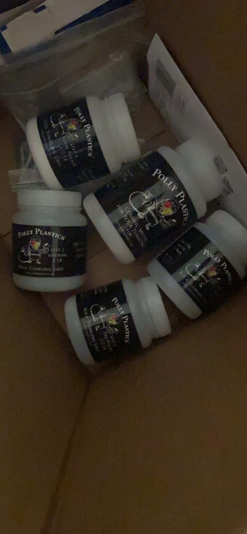 Polly Plastics Rock Tumbler Grit and Polish Refill & Ceramic Tumbling Filler Media - Silicone Carbide Polisher Grit - Rock Polish Supplies & Accessories customer photo 2