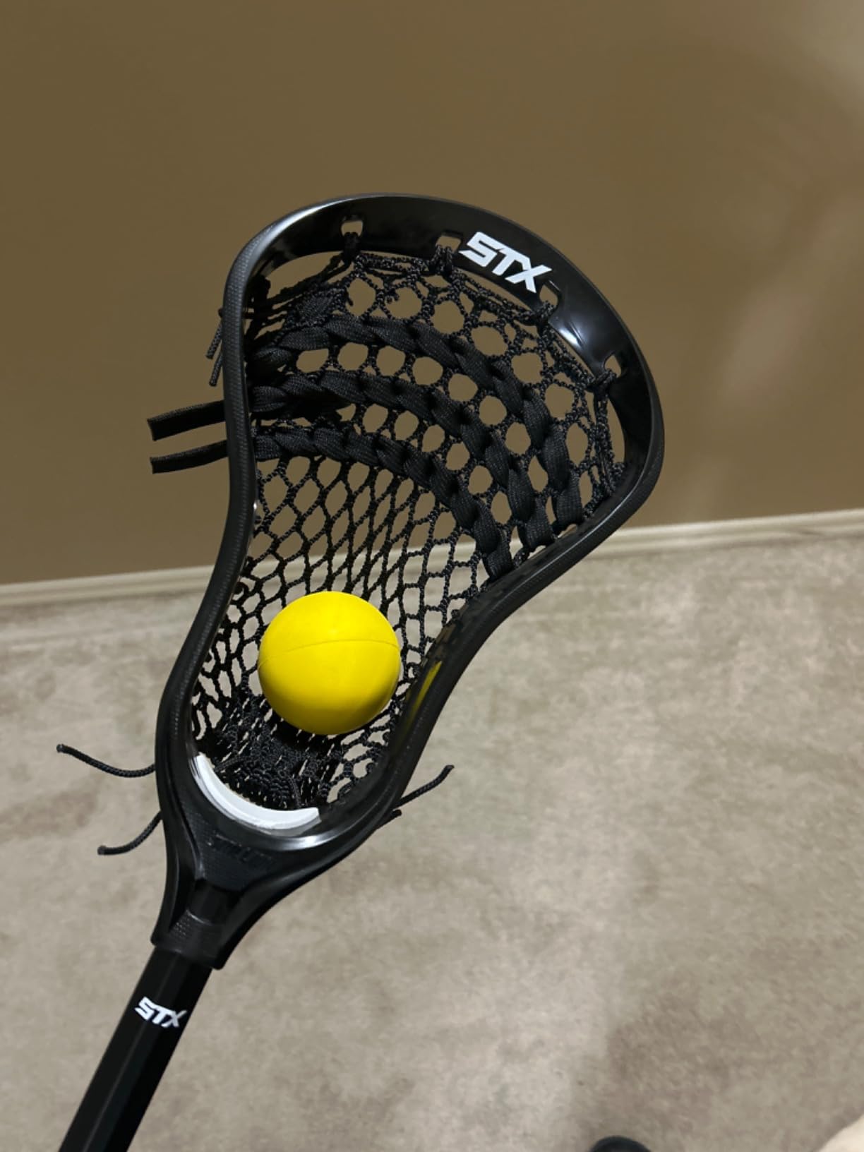 STX Lacrosse Stallion 200 Boys Complete Stick with Mesh Pocket, Attack/Midfielder customer photo 2