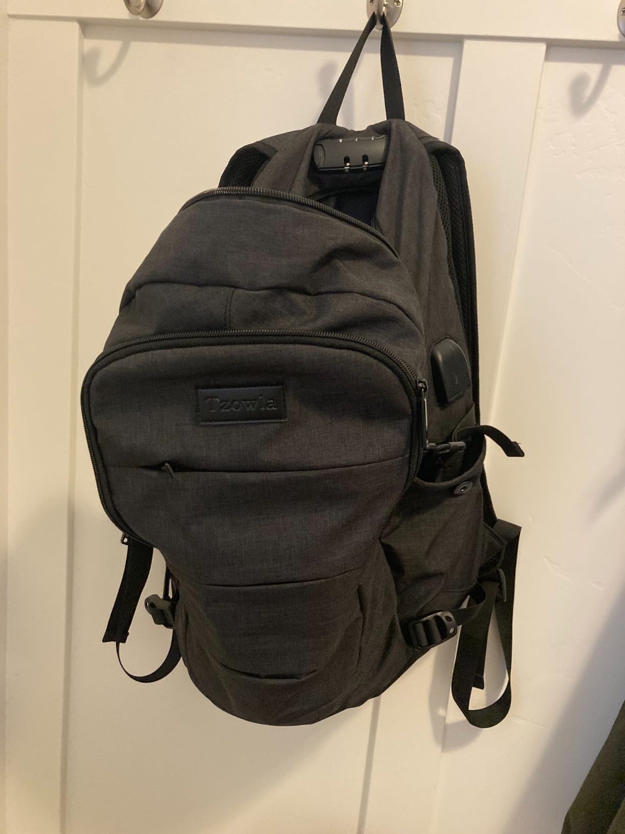 Tzowla Travel Laptop Backpack Water Resistant Anti-Theft Bag with USB Charging Port and Lock 15.6 Inch Computer Business Backpacks for Women Men Work College Gift,Casual Daypack customer photo 1