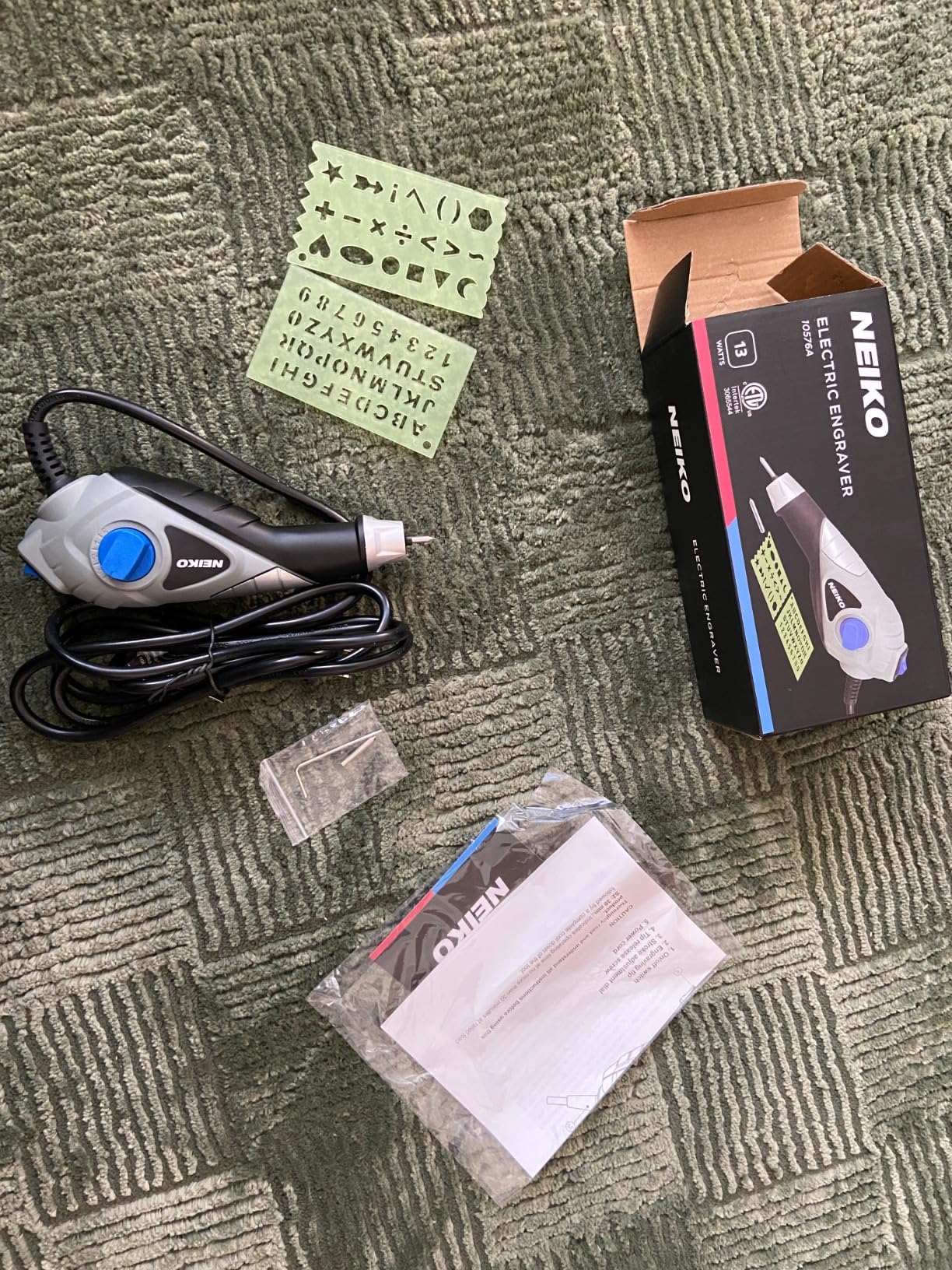 NEIKO 10576A Handheld Electric Engraver Tool, Etching Tool, 120V, Tungsten Carbide Tip, Electric Engraving Pen for Metal, Wood, Glass, & Plastic, Engraving Machine Scriber, Customizer Etcher Stencils customer photo 2