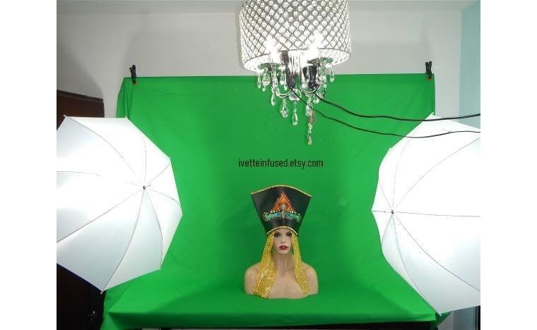 EMART 8.5 x 10ft Green Screen Backdrop Kit with Tripod Stand, Photography Background Support System with 10 x12ft Cotton Muslin Chromakey Backdrop customer photo 1