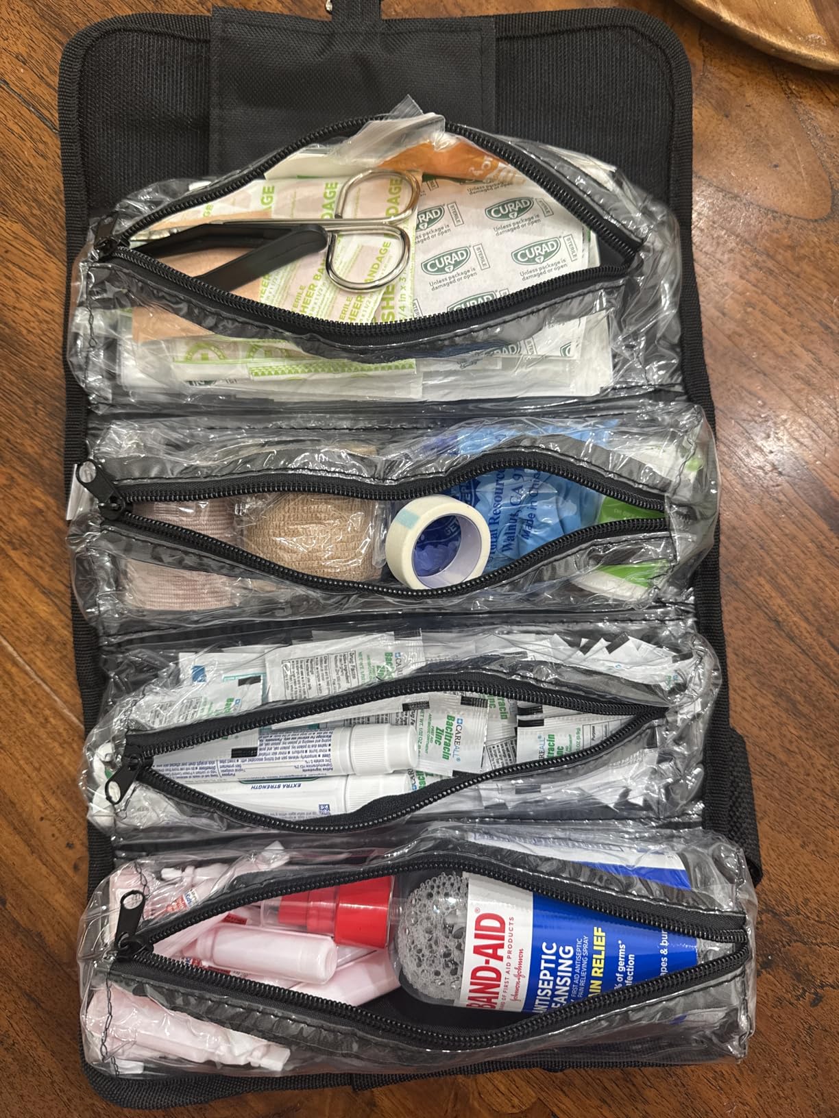 Be Smart Get Prepared 73-Piece Coach's and Team Sports First Aid Kit in Roll up Bag: Clean, Treat, Protect Cuts, Scrapes. Home, Office, Car, School, Travel, Hunting, Outdoor, Camping, FSA HSA customer photo 1