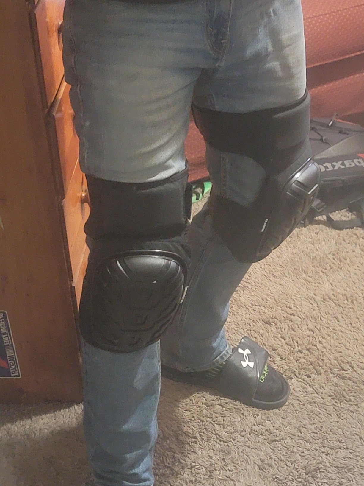 CE' CERDR Professional Knee Pads for Work - Heavy Duty Foam Padding Kneepads for Construction, Gardening, Flooring with Comfortable Gel Cushion to Save Your Knees customer photo 2