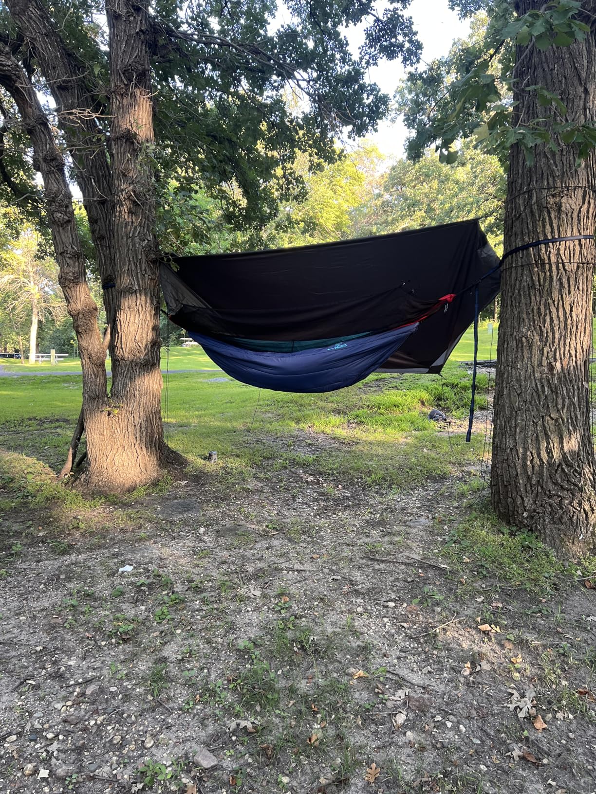 Sunyear Camping Hammock, Portable Single & Double Hammock with Net, 2 Person Hammock Tent with 2 * 10ft Straps, Best for Outdoor Hiking Survival Travel customer photo 1
