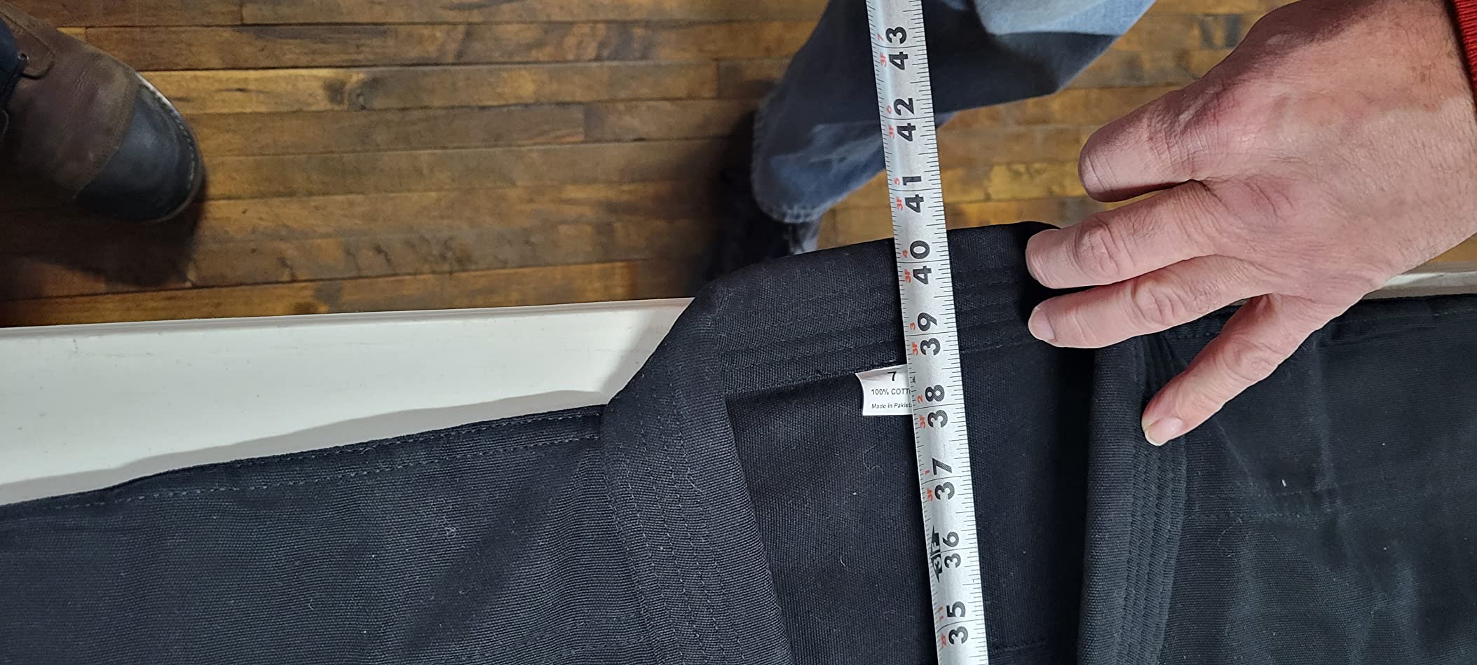 TMA Professional Kimono - Heavyweight Karate Canvas Uniform - 100% Advanced Cotton Karate Gi 12 oz Adult and Kids Black customer photo 2