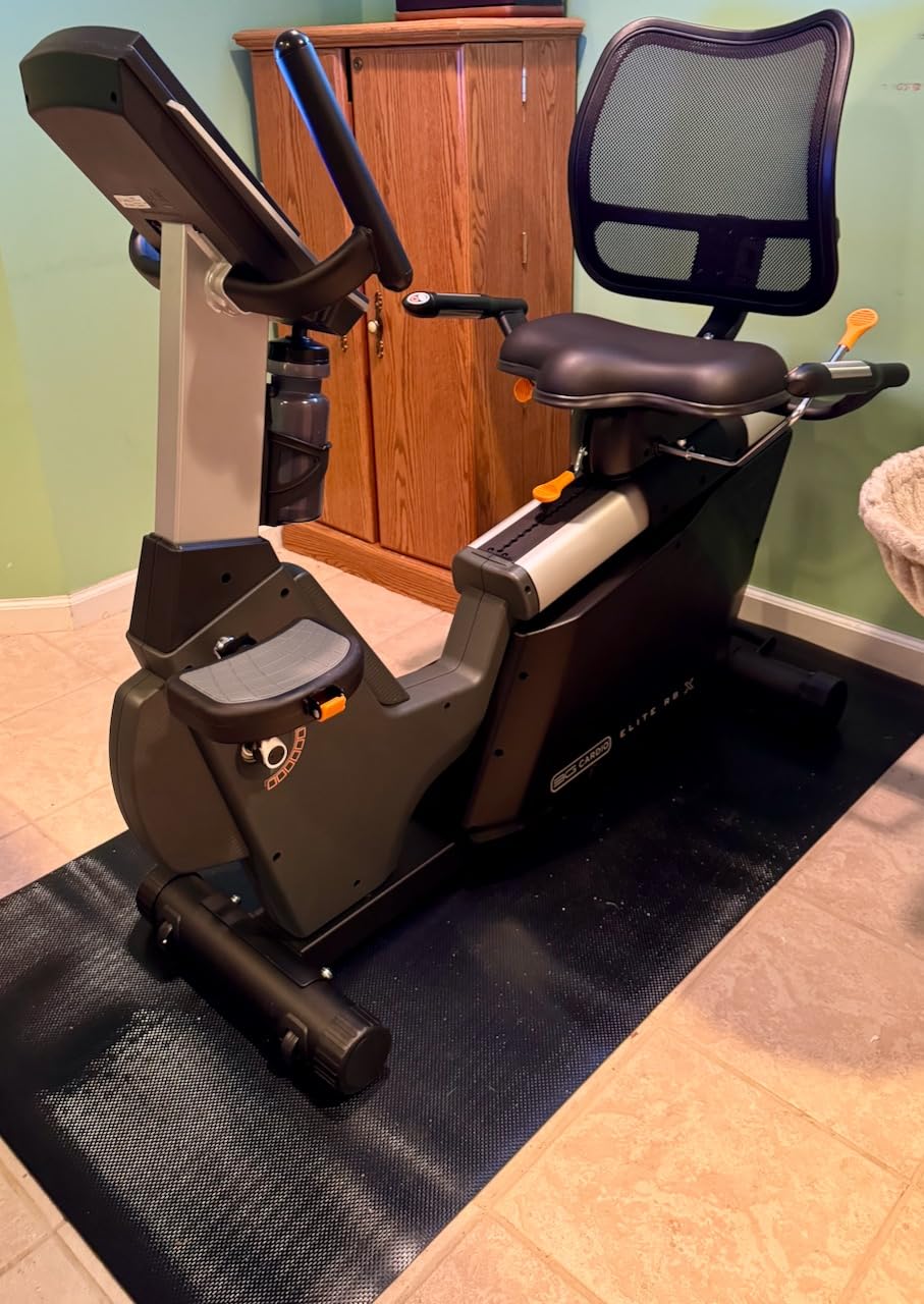 3G Cardio Elite RB X Recumbent Exercise Bike - FreeSync FTMS Bluetooth Smart App Connectivity - Compact 49