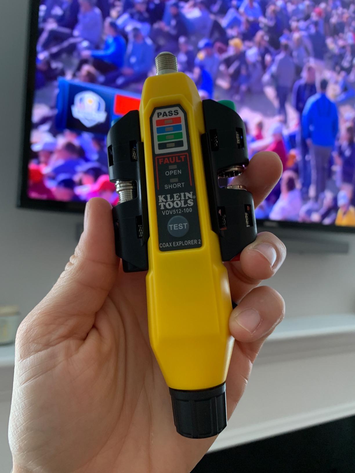 Klein Tools VDV512-101 Explorer 2 Coax Tester Kit, Includes Cable Tester / Wire Tracer / Coax Mapper with Remotes to Test up to 4 Locations customer photo 2