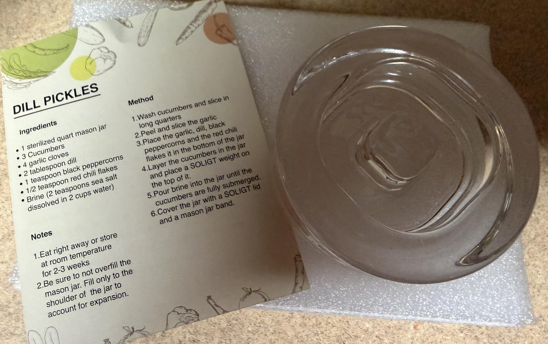 4-Pack of Fermentation Glass Weights with Easy Grip Handle for Wide Mouth Mason Jars customer photo 1