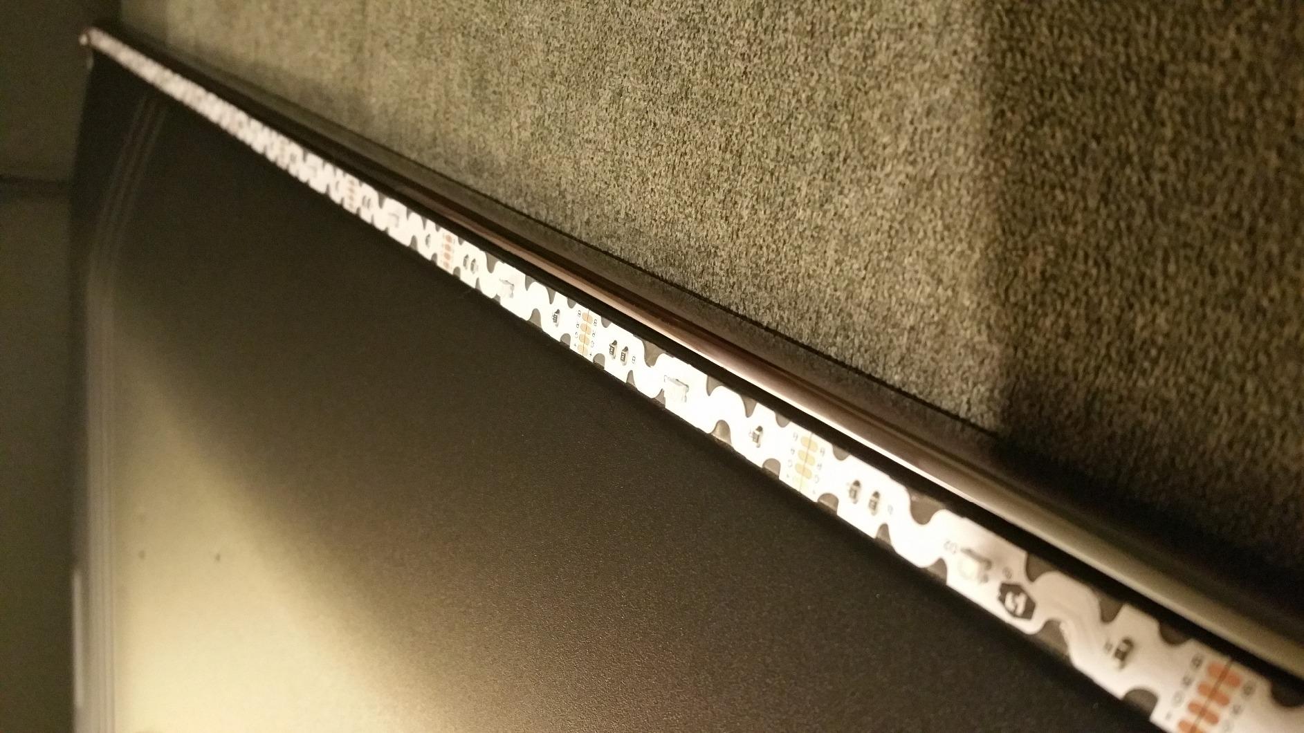 Power Practical Luminoodle Backlight, USB Powered Strips with Remote for 15 Ambient Color Bias Lighting Options customer photo 1