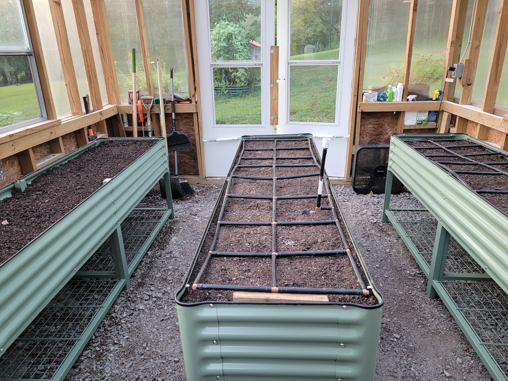 Garden Grid Watering System | Garden Irrigation System for Garden Beds - But Better | Pre-Assembled, Waters Every Plant, 2-Min Setup, USA-Made, Lasts 5-10x Longer Than Drip Irrigation | 4x8 - 44